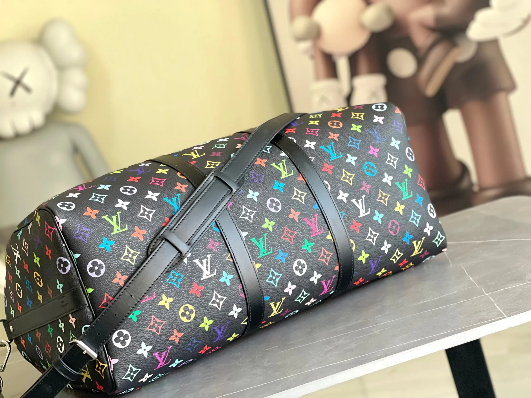 💰1180 The new top original order has arrived M13745 black color transcoding chip 33 color series LV2025 spring and summer and Takashi Murakami joint model Fashion is a cycle to celebrate the 20th anniversary of the joint name Size: 50.0X29.0X23.0cm