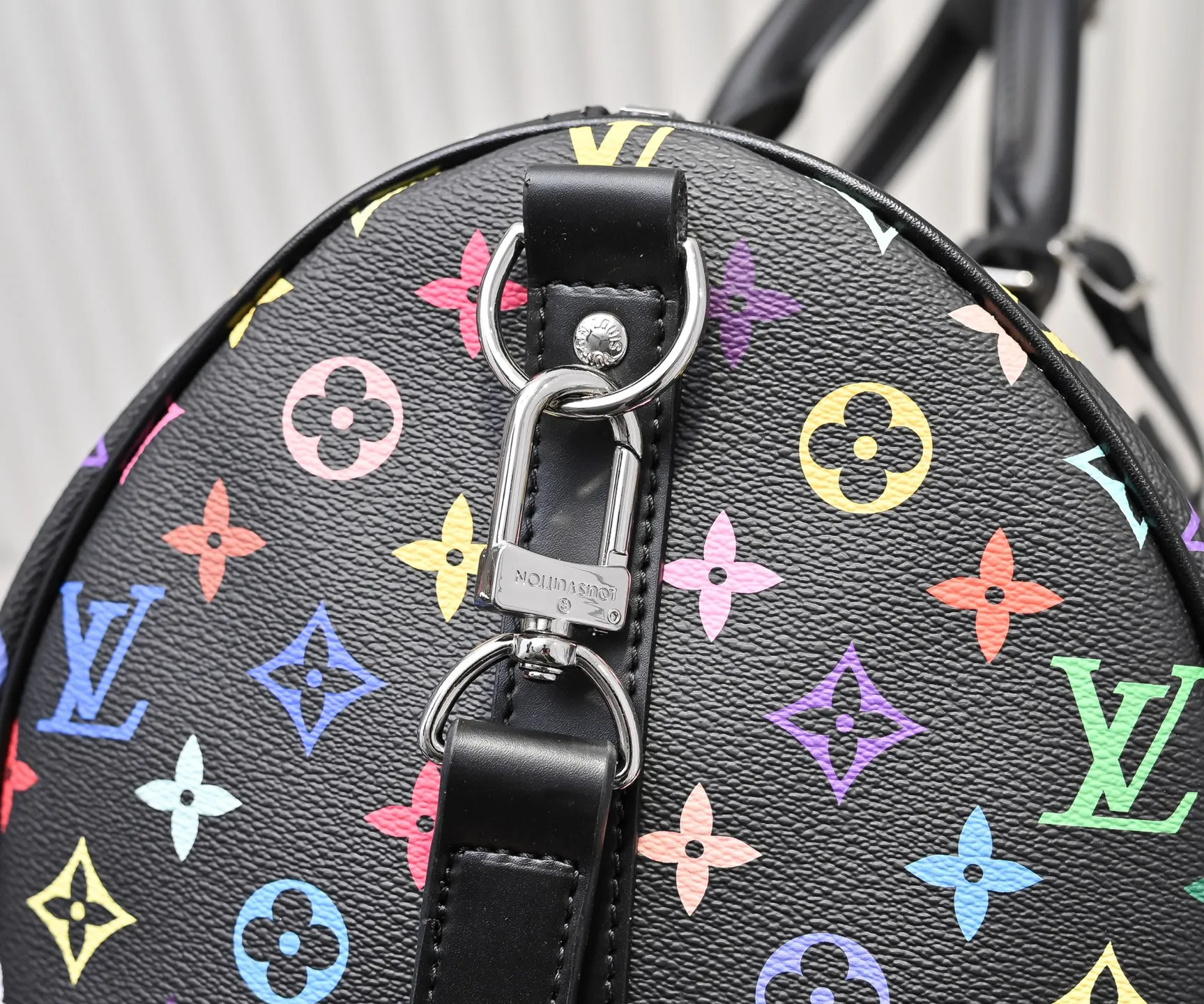 P💰440 new arrival M13745 41416 black color white color 33 color series LV2025 spring and summer and Takashi Murakami joint model Fashion is a cycle to celebrate the 20th anniversary of the joint name Size: 50.0X29.0X23.0cm