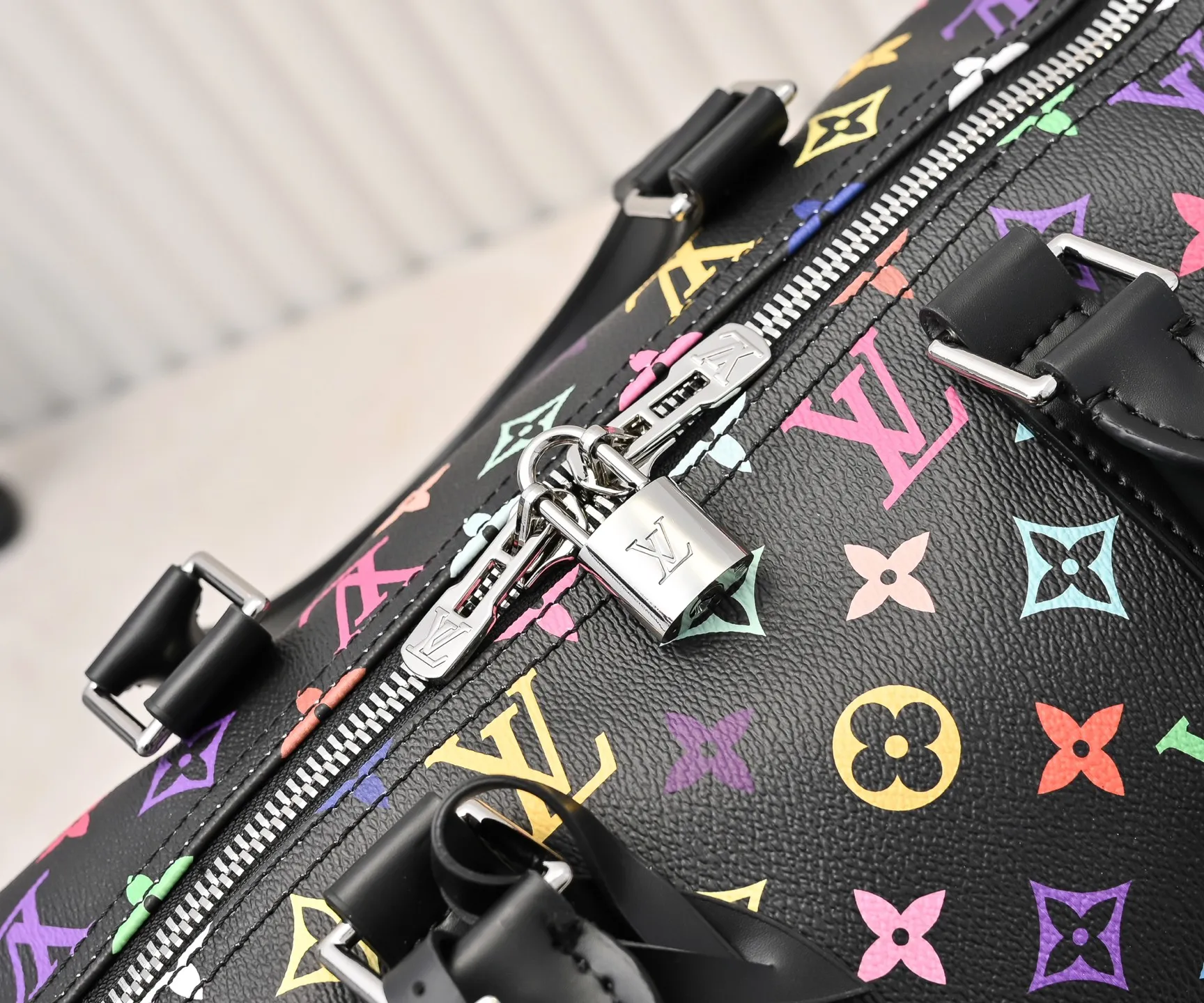 P💰440 new arrival M13745 41416 black color white color 33 color series LV2025 spring and summer and Takashi Murakami joint model Fashion is a cycle to celebrate the 20th anniversary of the joint name Size: 50.0X29.0X23.0cm