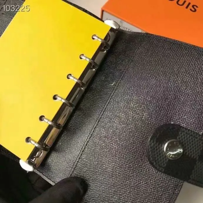 P140 Hot item shipped, model number M20005. This small notepad cover is made of Monogram canvas. It can hold three credit cards and can also be used as an address book, notebook or calendar. 10/12 cm (Length x Height) - Epi leather embossed with delicate LV initials and lined with interwoven textured leather - Button closure - Six-ring binder with three rings in sets, six credit card slots and two internal compartments - Notepad insert available separately
