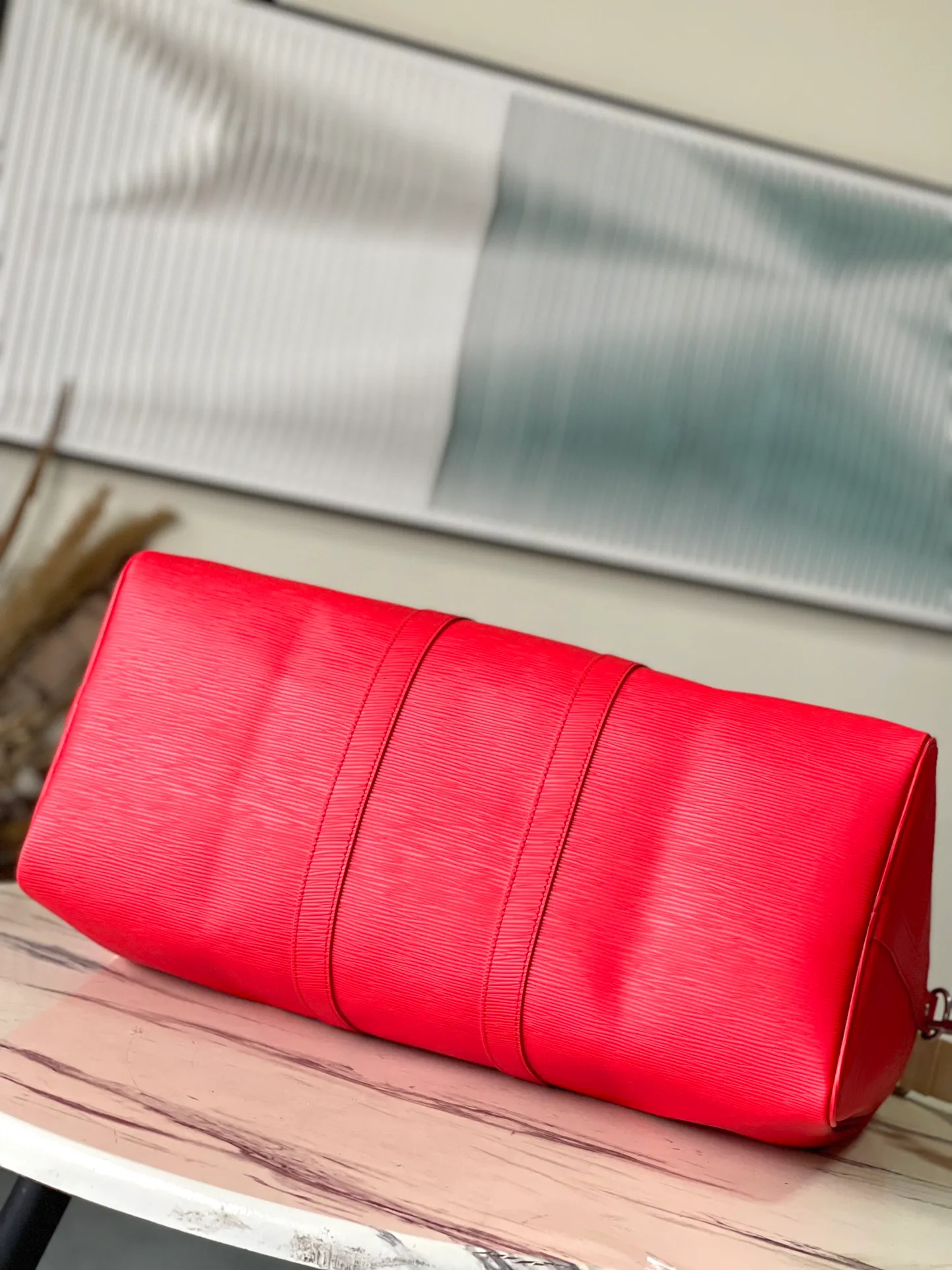 💰1560 (top layer leather) top original order M23721 This Keepall Bandouliere50 handbag is made of the brand's new Epi Dimensions: 50 × 29 × 23 cm