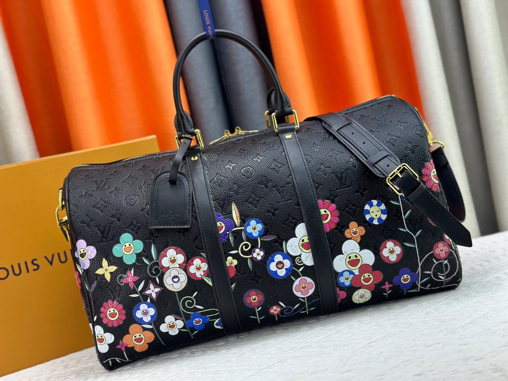 P360 new arrival M14182 M41416 LV2025 spring and summer joint model with Takashi Murakami Fashion is a cycle to celebrate the 20th anniversary of the joint brand Size: 50.0X27.0X20.0cm