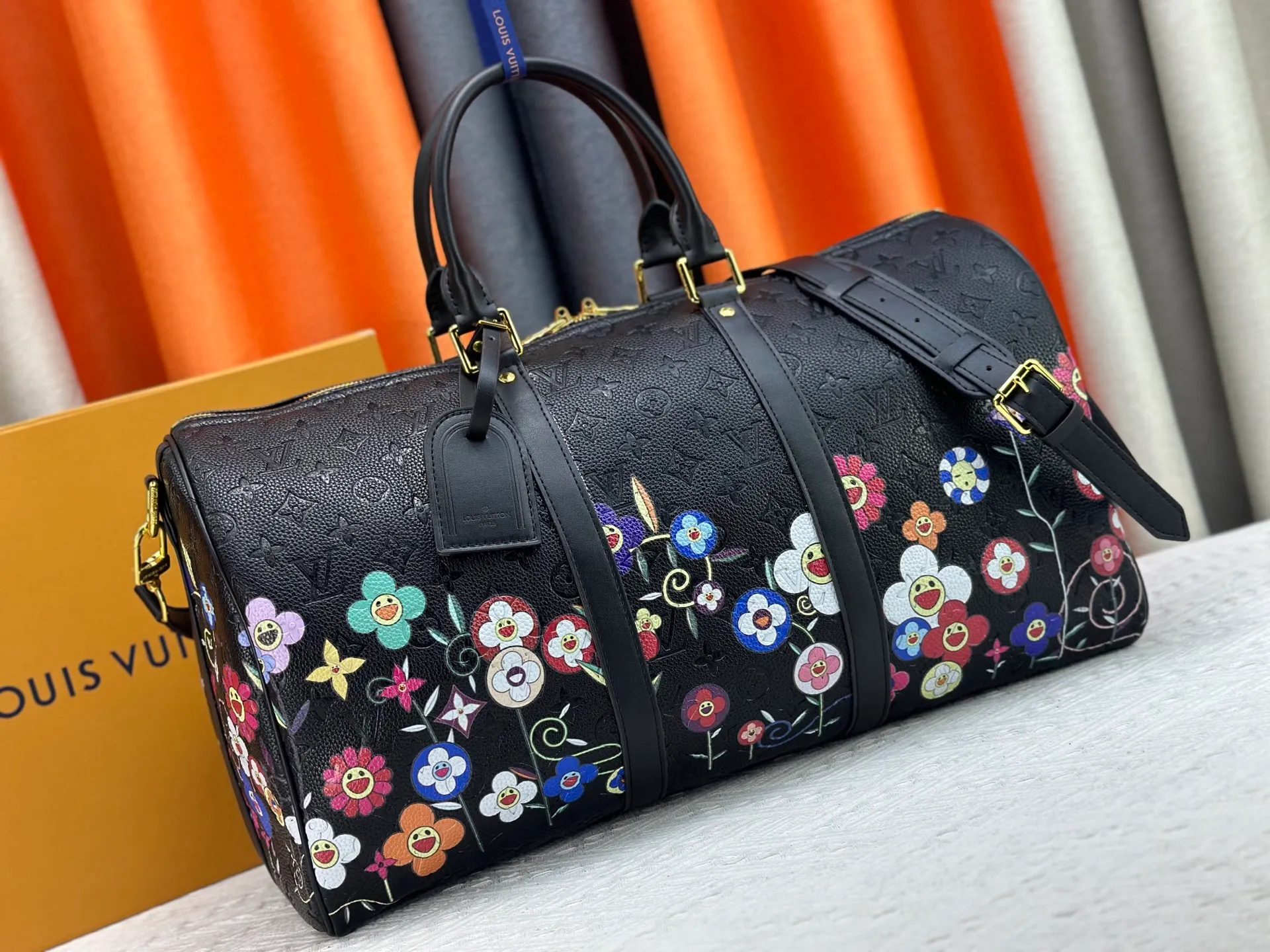 P360 new arrival M14182 M41416 LV2025 spring and summer joint model with Takashi Murakami Fashion is a cycle to celebrate the 20th anniversary of the joint brand Size: 50.0X27.0X20.0cm