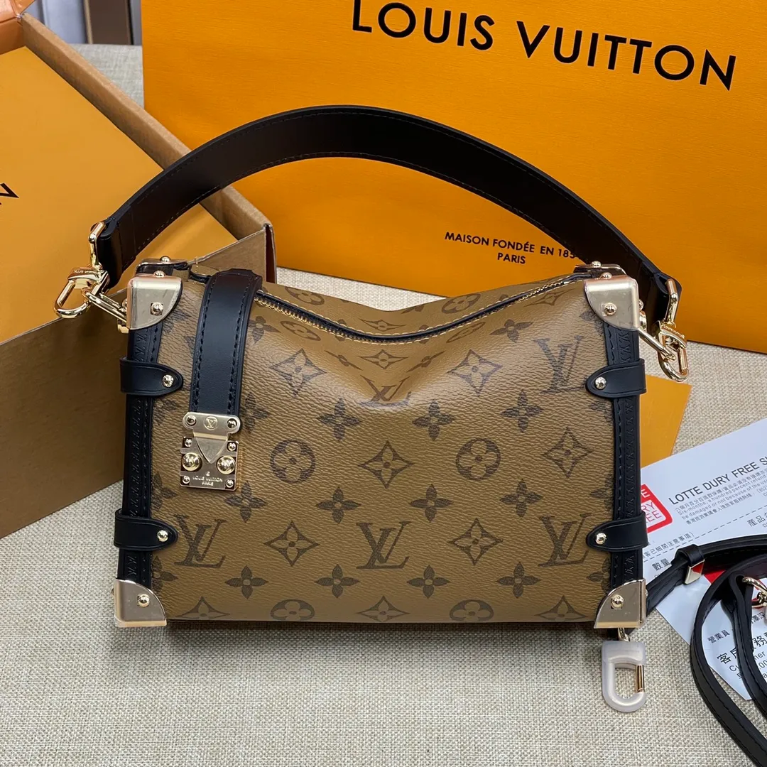 [Upgraded version] P540💰Upgraded version with full set of packaging M46358 Lv Wang Zha’s new bag trunk Gu Ailing’s catwalk soft box s is finally here!!! Super stylish upupup search🔍Lv soft box (box) size 23*16