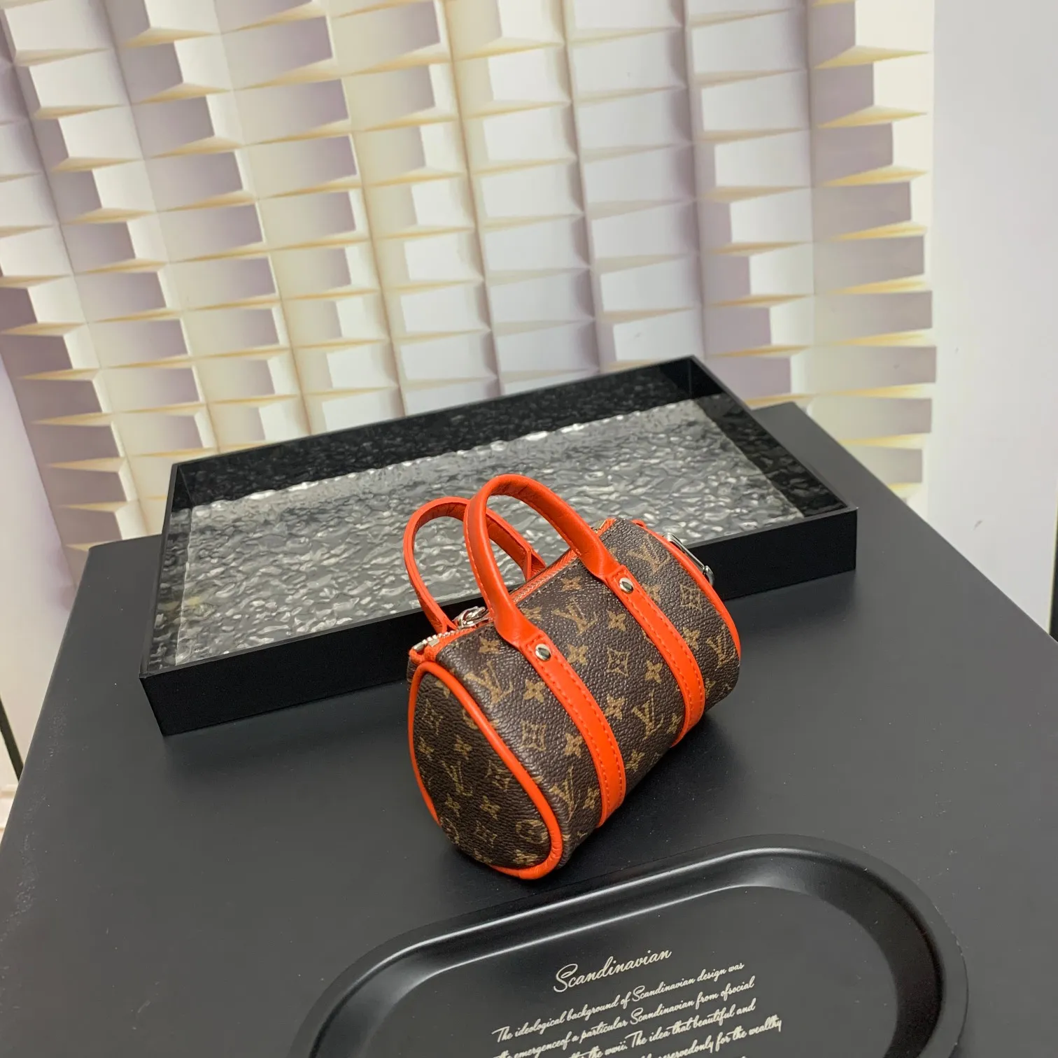 💰200 shipped😍 MINI KEEPALL bag charm and keychain ☀️Louis Vuitton Louis Vuitton lv mini pillow bag pendant ☀️This Mini Keepall bag charm and keychain condenses the classic handbag configuration, boldly showing the spirit of adventure. Monogram canvas with LV inscribed hook buckle, whether hung on a belt or handbag, its zipper closure and built-in keychain ensure secure storage