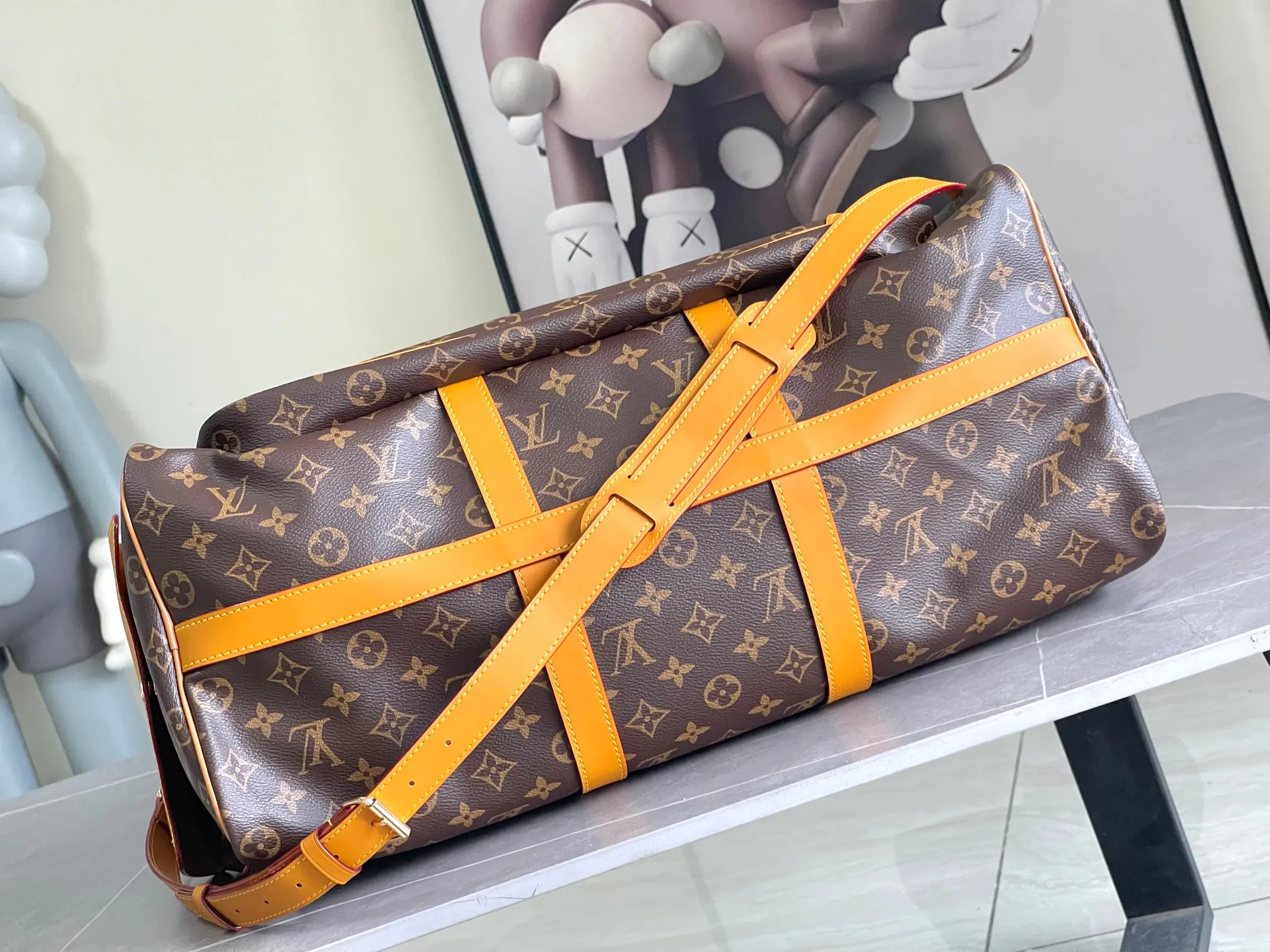 💰1740 Top original order M14735 KEEPALL BANDOULIÈRE 50 travel bag This Keepall BANDOULIÈRE travel bag is made of Damier Salt full first-layer cowhide, using first-layer cowhide leather travel bagoo [handshake] [handshake] to give the large plaid rough texture. The generous capacity lives up to its name, making it perfect for weekend getaways or short trips. Detailed features 50 x 29 x 23 cm.