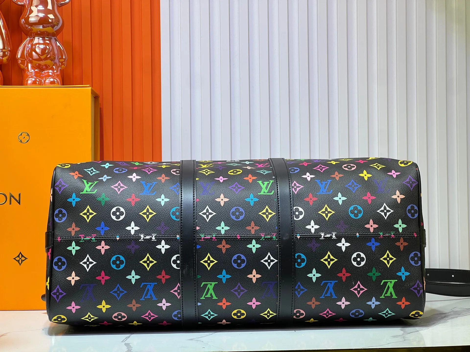 Batch 420💰New arrival M13745 41416 black color white color 33 color series LV2025 spring and summer and Takashi Murakami joint model Fashion is a cycle to celebrate the 20th anniversary of the joint name Size: 50.0X29.0X23.0cm
