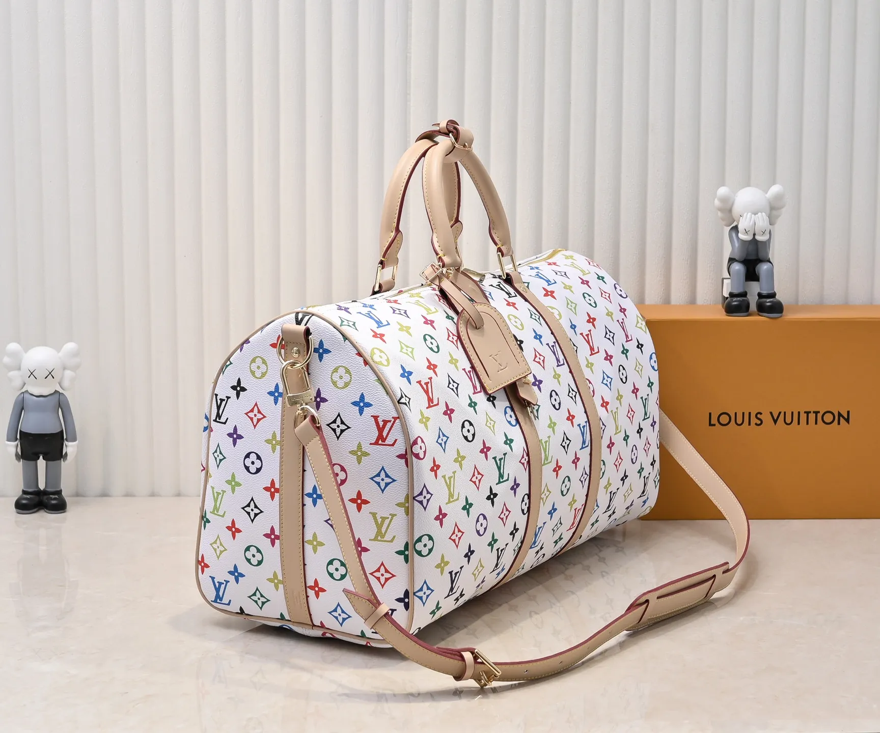 P💰440 new arrival M13745 41416 black color white color 33 color series LV2025 spring and summer and Takashi Murakami joint model Fashion is a cycle to celebrate the 20th anniversary of the joint name Size: 50.0X29.0X23.0cm
