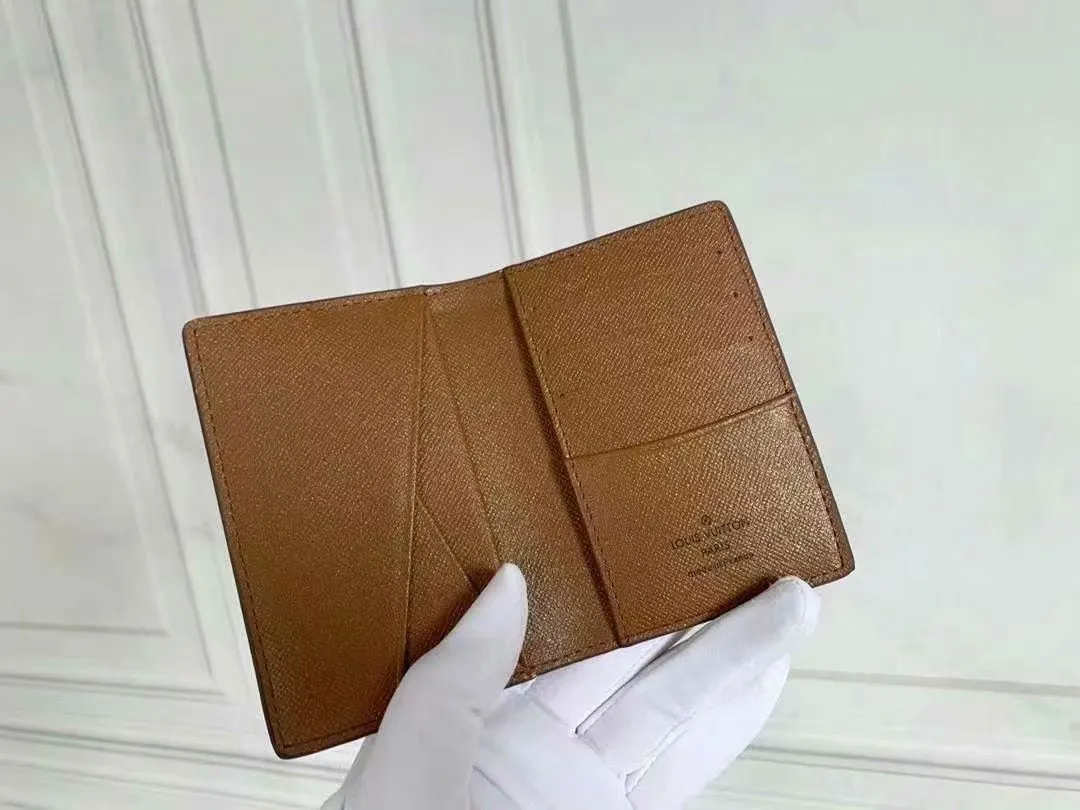 P90 Small Card Holder Louis Vuitton's pocket leather wallet has seven compartments, which can hold credit cards, bus cards, business cards, and even city maps. Damier canvas, leather-bound - two credit card compartments - four inner compartments - one outer compartment. Model M63144 Size 7X11.