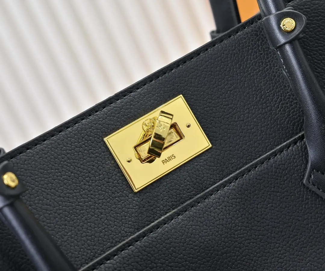 💰400💰Perforated Black Upgraded Original [M53826 Black Embroidery M53825 Apricot Embroidery M53824 MM53823 Presbyopia with Black]🔥On My Side handbag shows the elegant fusion of calfskin and classic Monogram canvas. Contrasting canvas shapes the large outer pocket, creating a trompe l'oeil effect as if two handbags merge into one. Plenty of space can easily accommodate office needs, and the adjustable shoulder strap allows for a cross-body style. Dimensions: 30.5 x 24.5 x 14 cm (Length x Height x Width) - Calfskin and Monogram coated canvas - Cowhide leather trim - Microfiber lining - 2 top handles for hand or elbow carry - Adjustable shoulder strap for shoulder or cross-body wear - Lock closure - 2 outer pockets with magnetic closure - Zip pocket - 1 patch pocket