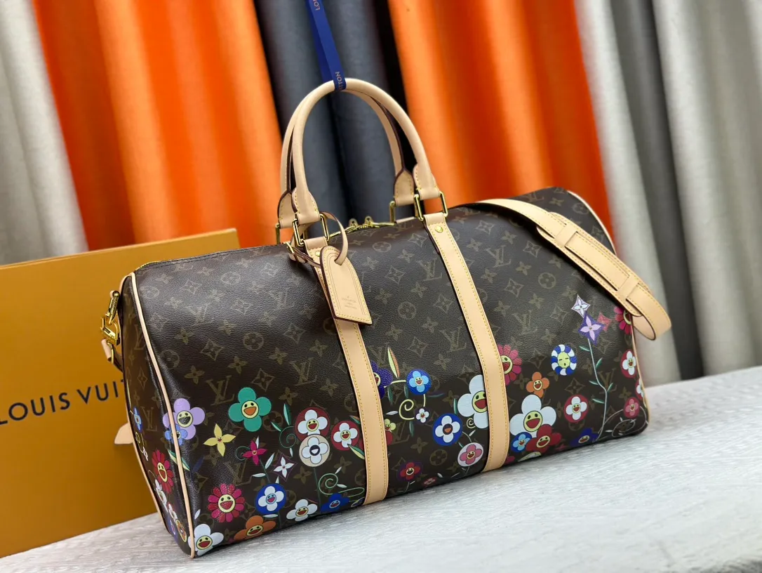 P380 new arrival M14182 M41416 LV2025 spring and summer joint model with Takashi Murakami Fashion is a cycle to celebrate the 20th anniversary of the joint brand Size: 45.0X27.0X20.0cm