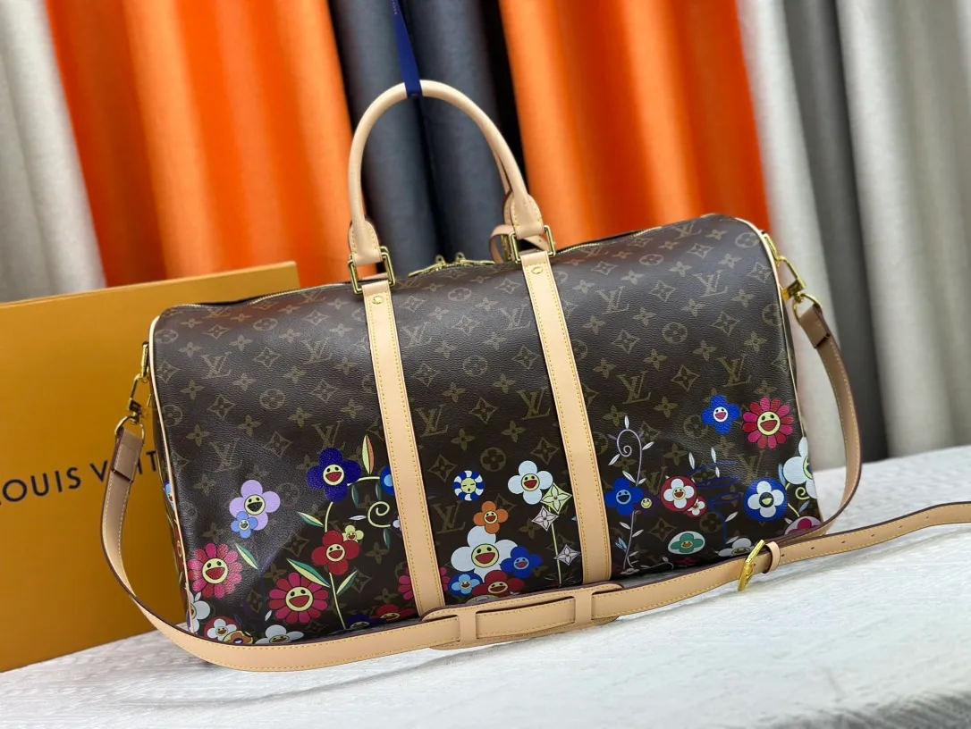 P380 new arrival M14182 M41416 LV2025 spring and summer joint model with Takashi Murakami Fashion is a cycle to celebrate the 20th anniversary of the joint brand Size: 45.0X27.0X20.0cm