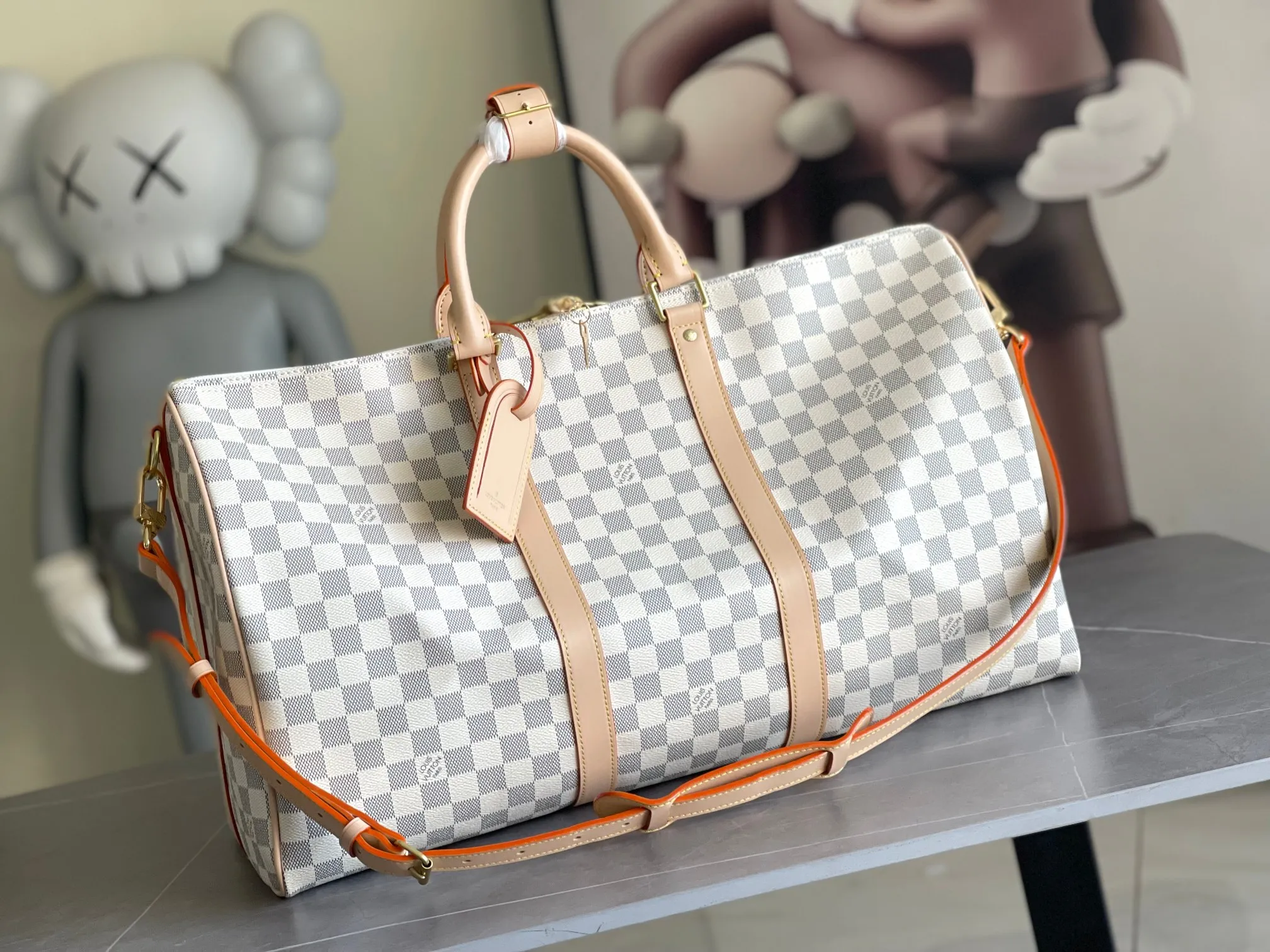 💰960 Top original order M41418 M41416 M41414 Keepall is a classic in the travel bag series. This medium-sized Keepall is made of Monogram canvas, has a spacious capacity, and is equipped with a detachable leather shoulder strap. Dimensions: 45.0 x 27.0 x 20.0 cm, 50cm, 55cm