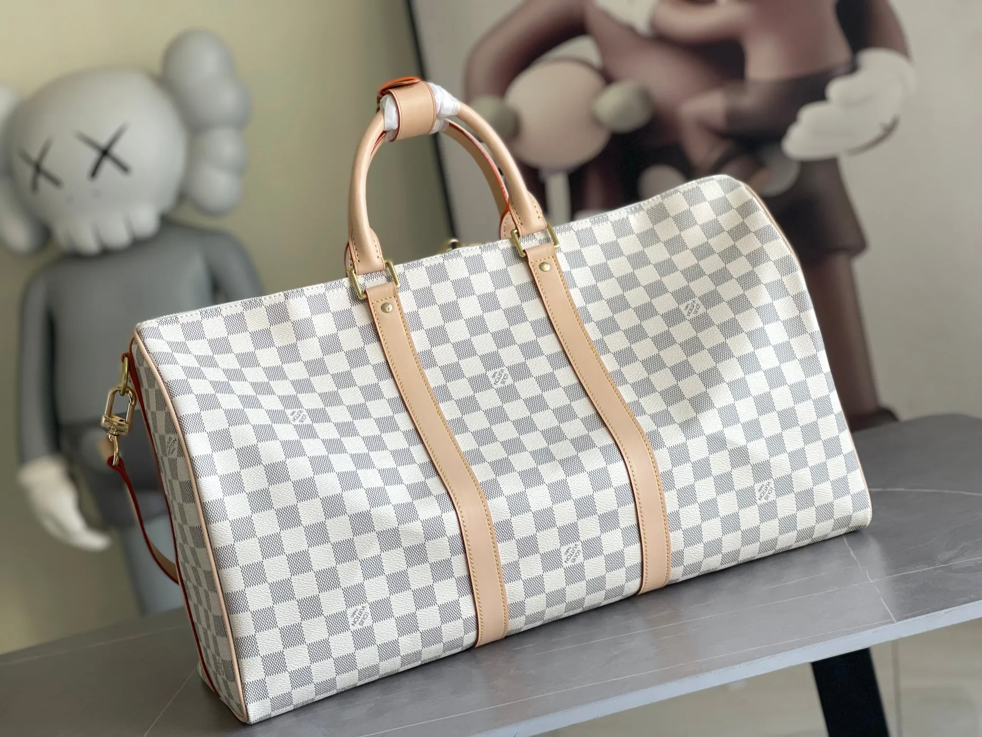 💰960 Top original order M41418 M41416 M41414 Keepall is a classic in the travel bag series. This medium-sized Keepall is made of Monogram canvas, has a spacious capacity, and is equipped with a detachable leather shoulder strap. Dimensions: 45.0 x 27.0 x 20.0 cm, 50cm, 55cm