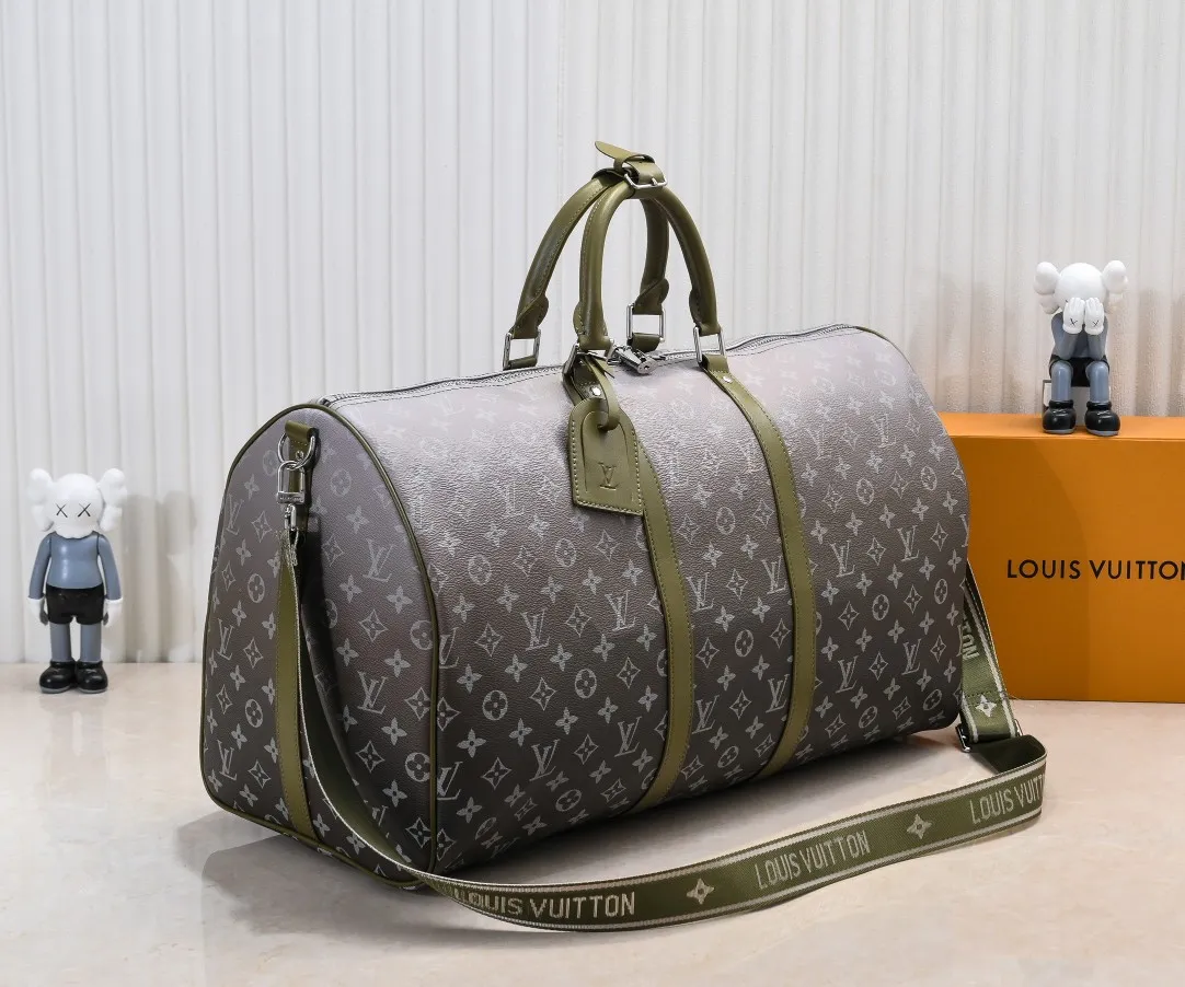 Batch 460M11558 41416 41414 Black Gradient Blue Green Louis Vuitton LV 24FW Monogram New Presbyopic Bag Louis Vuitton LV 24FW New Monogram Black Presbyopic Gradient Blue Presbyopic Series Messenger Messenger Bag Montsouris Satchel Keepall 55 Travel Bag Multiple Classic Styles Size: 55X27X20CM