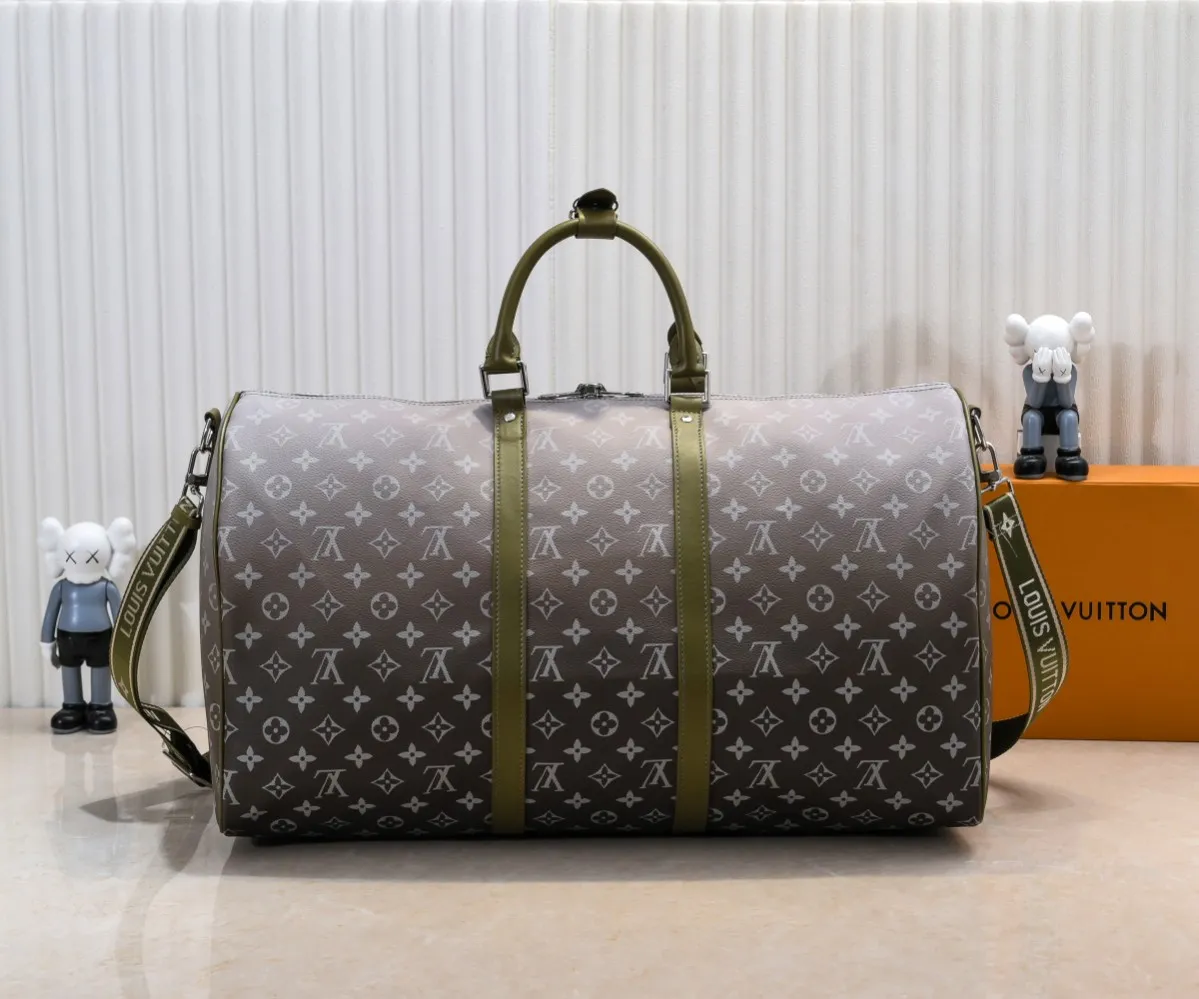 Batch 460M11558 41416 41414 Black Gradient Blue Green Louis Vuitton LV 24FW Monogram New Presbyopic Bag Louis Vuitton LV 24FW New Monogram Black Presbyopic Gradient Blue Presbyopic Series Messenger Messenger Bag Montsouris Satchel Keepall 55 Travel Bag Multiple Classic Styles Size: 55X27X20CM