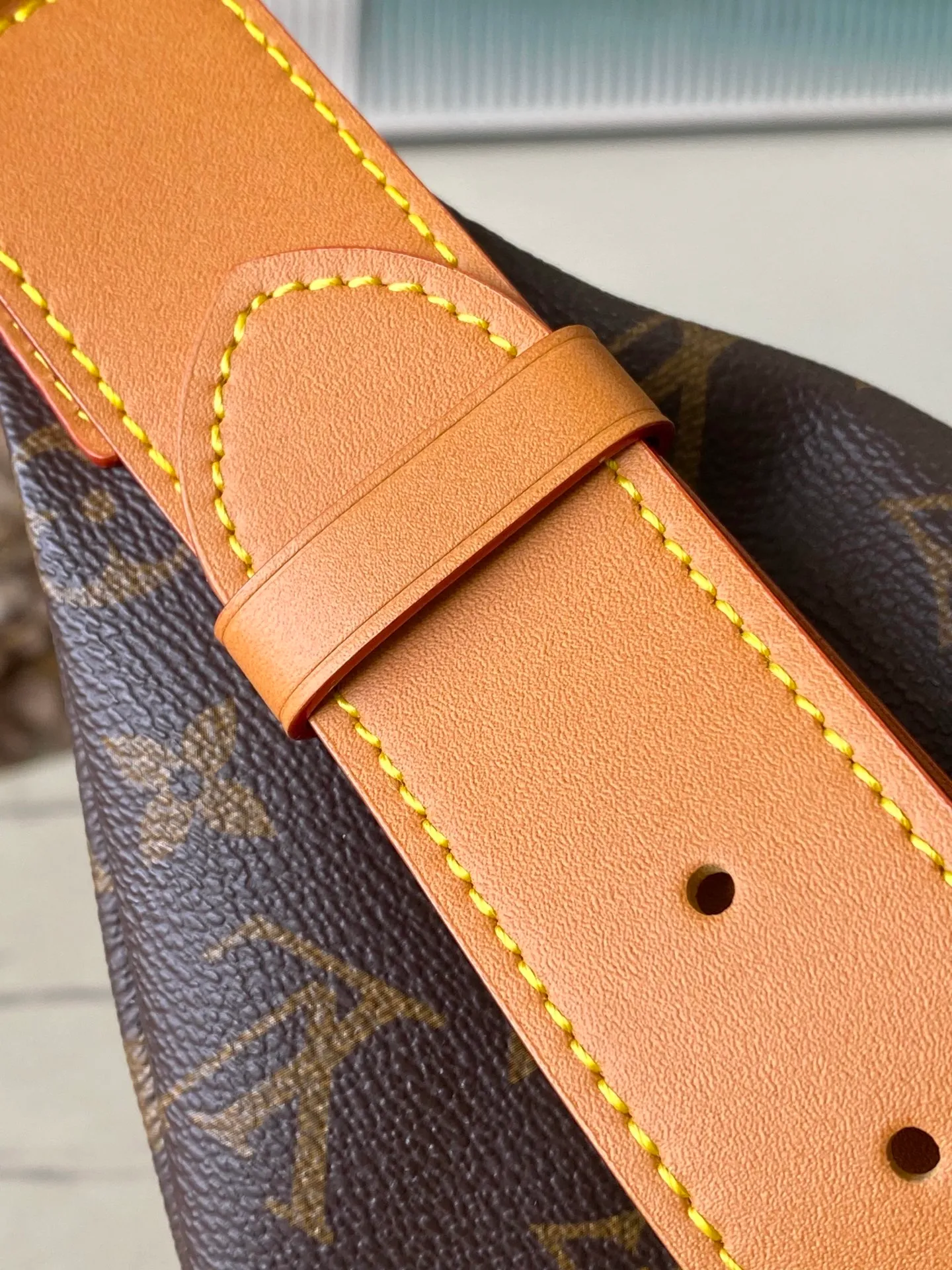 💰1040 (top layer leather) top original order M14019 This Rush waist bag is made of soft Monogram canvas, combining functional considerations with trendy style. A beaded zipper pull opens the zippered front pocket to securely store your phone, keys and cards. A zippered main compartment provides shelter for daily essentials, while an adjustable strap and top leather handle add carrying options. Dimensions: 30 × 15 × 8 cm