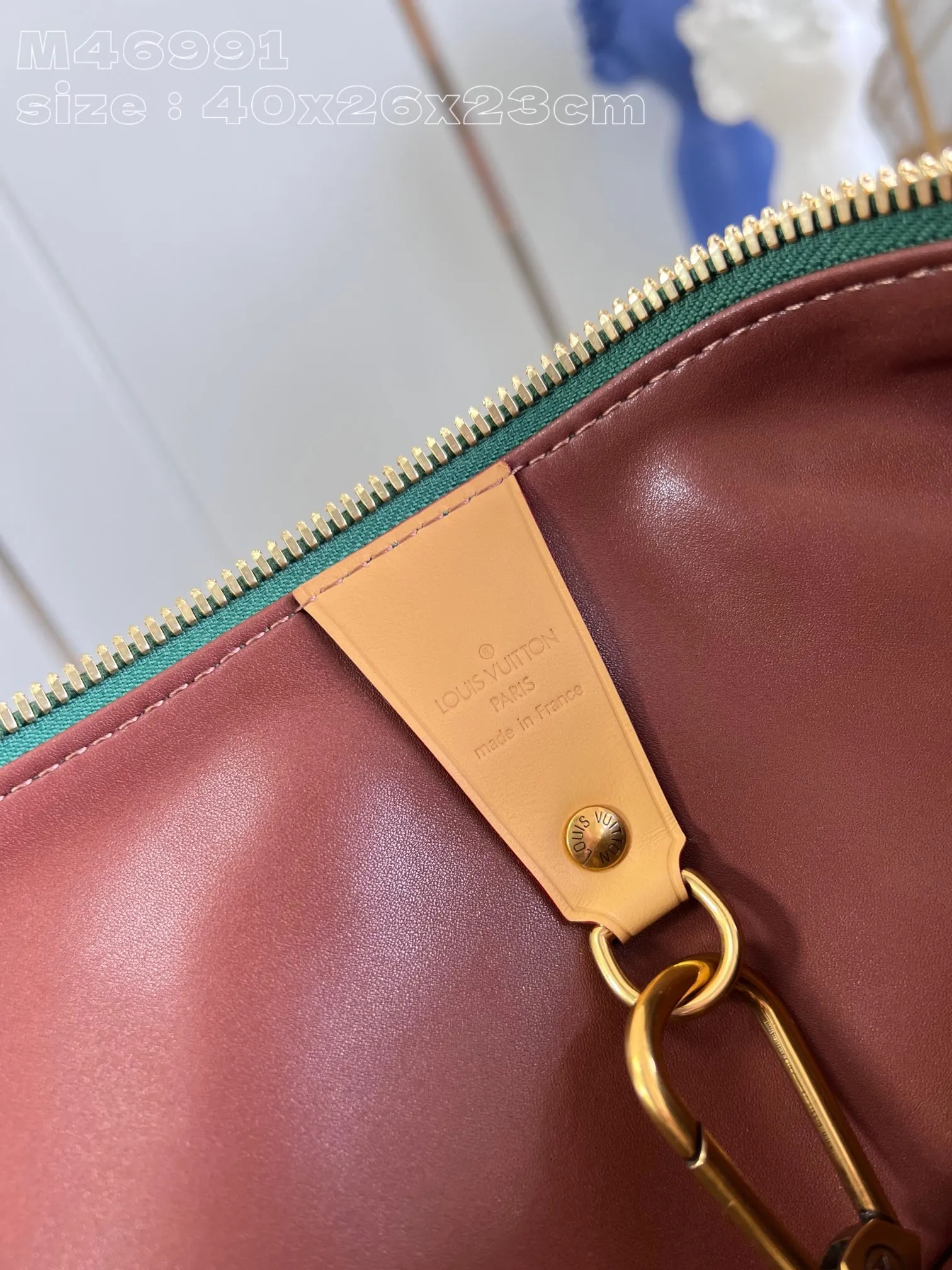 💰2740 Top-quality original individual real shot M46991 Green】This Speedy P18 Bandoulière 50 Monogram Leather handbag is made of soft grained cow leather wrapped with sheep leather lining. The silk-screened Monogram pattern presents the blurred look of canvas printing, expressing the new season's ingenuity of creative director Pharrell Williams. 50x 32 x 29 cm (length x height x width) [Warm reminder: This model is too large and does not fit in the packaging]