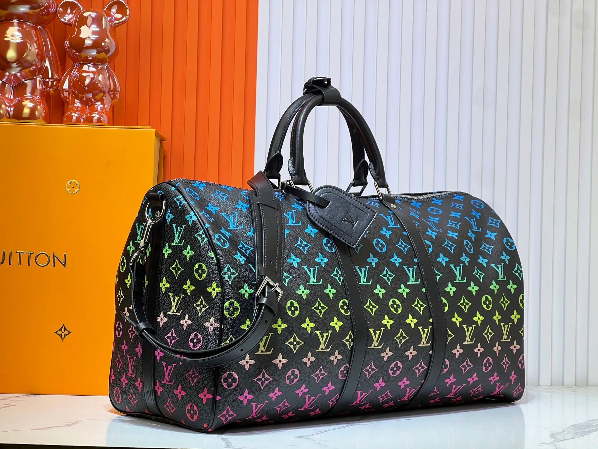 Batch 420💰New arrival M13745 41416 Gradient three-color series LV2025 spring and summer and Takashi Murakami joint model Fashion is a cycle to celebrate the 20th anniversary of the joint brand Size: 50.0X29.0X23.0cm