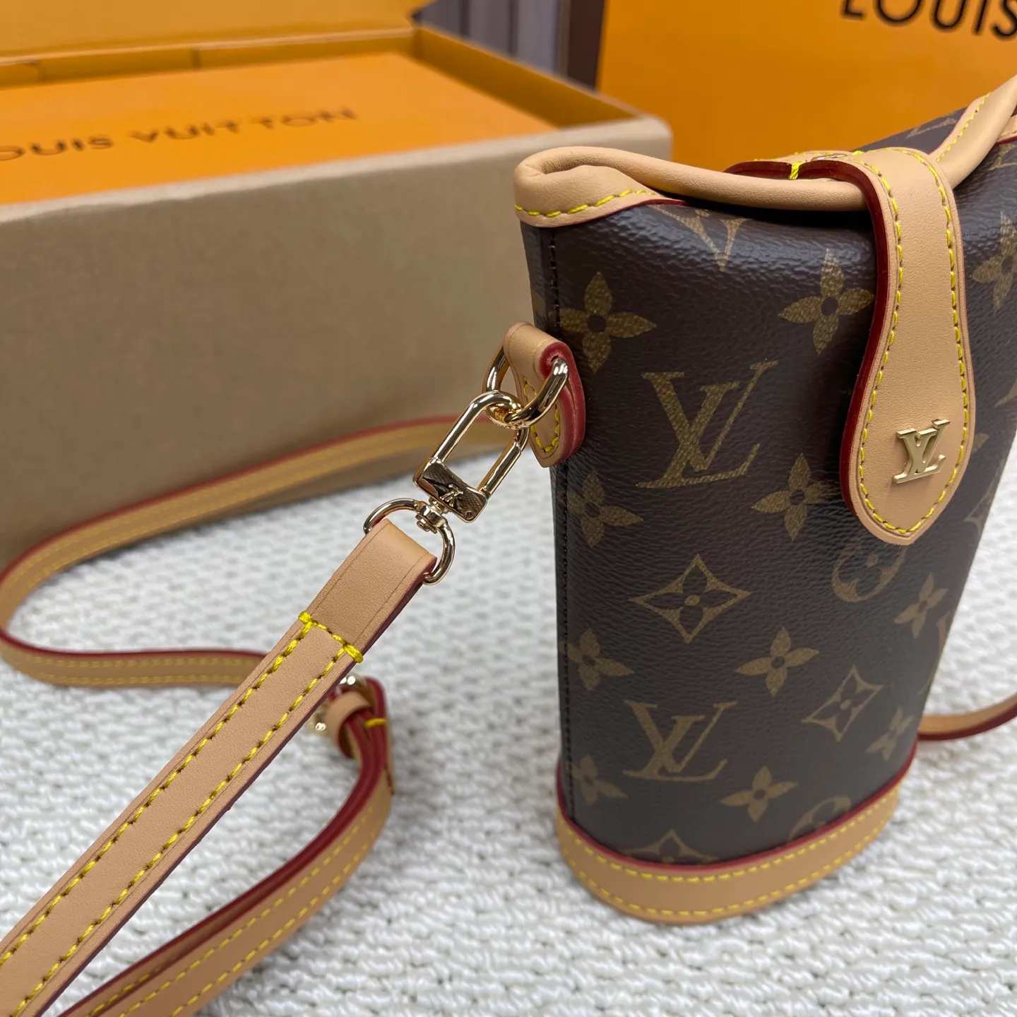 [Upgraded Version] P440¥👇 Hot Selling Latest Fold Me Mini French Fries Bag Model M80874 Mini Ice Cream Cone Upgraded Version·High Quality·With Gift Box🎁Packaging🍦Size 14.5*18*6.5👠