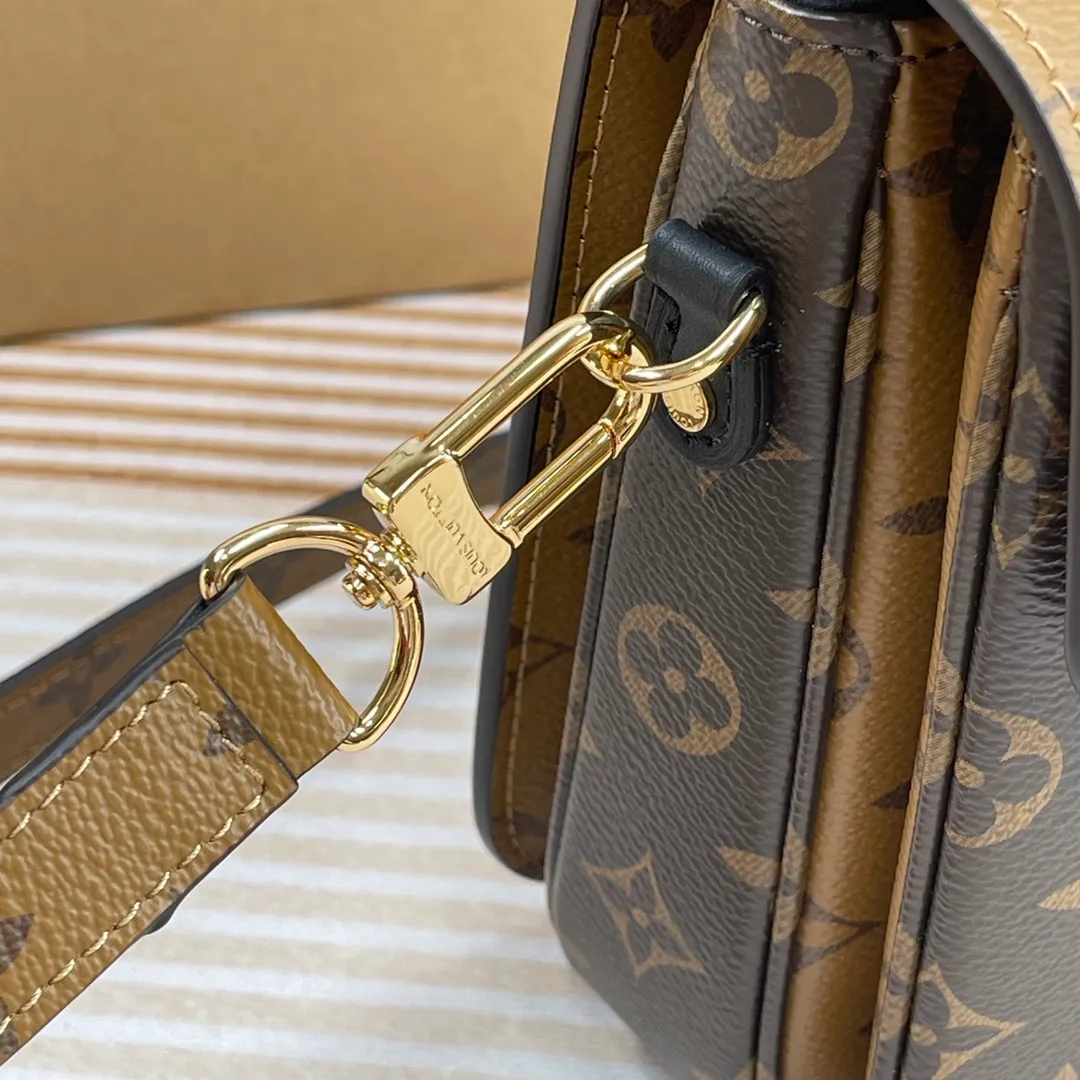 [Upgraded version] P640🐶Upgraded version. High quality. Semi-steel hardware. ❣️With complete packaging⚜️M44876 Yellow Flower The latest version is shipped. The compact shape of the Métis handbag exudes elegance. Made of soft Monogram canvas, compact size with many practical pockets and compartments Dimensions: 25 x 19 x 9 cm