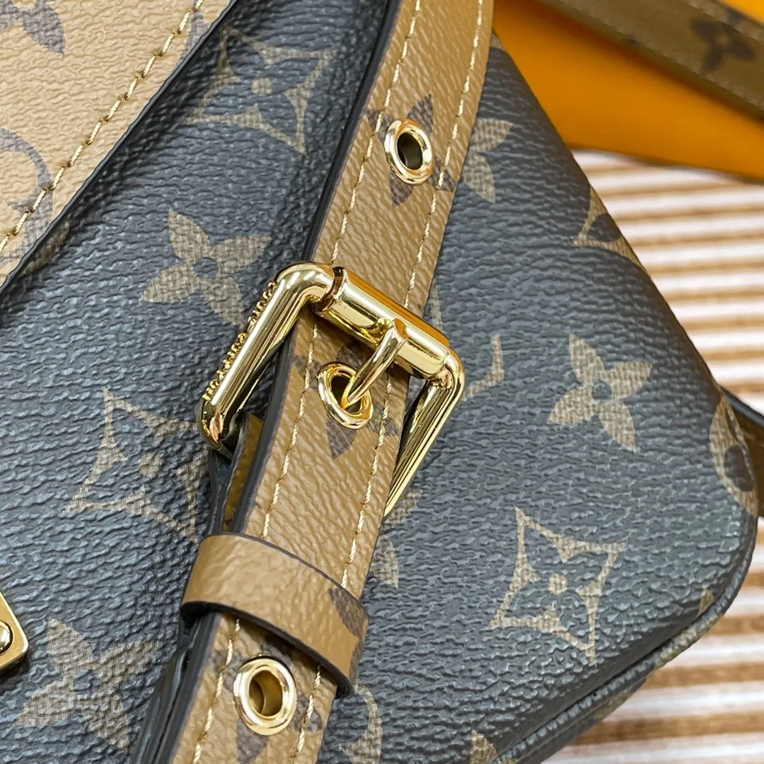 [Upgraded version] P640🐶Upgraded version. High quality. Semi-steel hardware. ❣️With complete packaging⚜️M44876 Yellow Flower The latest version is shipped. The compact shape of the Métis handbag exudes elegance. Made of soft Monogram canvas, compact size with many practical pockets and compartments Dimensions: 25 x 19 x 9 cm