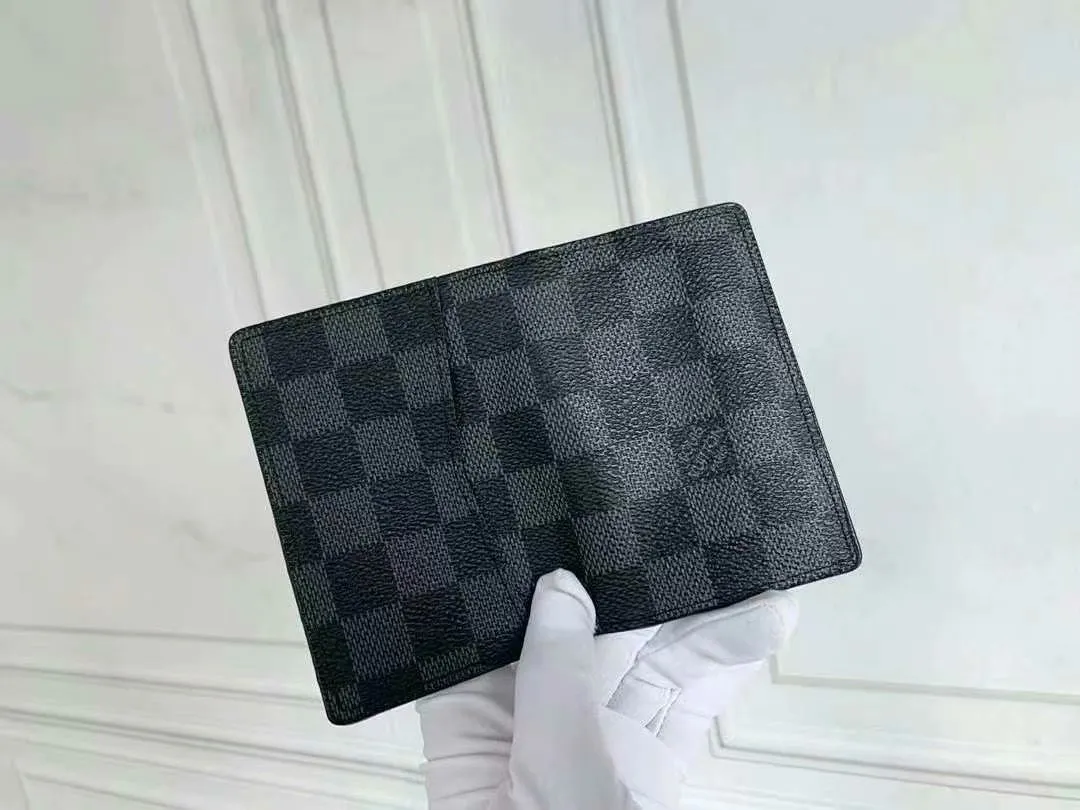 P90 Small Card Holder Louis Vuitton's pocket leather wallet has seven compartments, which can hold credit cards, bus cards, business cards, and even city maps. Damier canvas, leather-bound - two credit card compartments - four inner compartments - one outer compartment. Model M63144 Size 7X11.