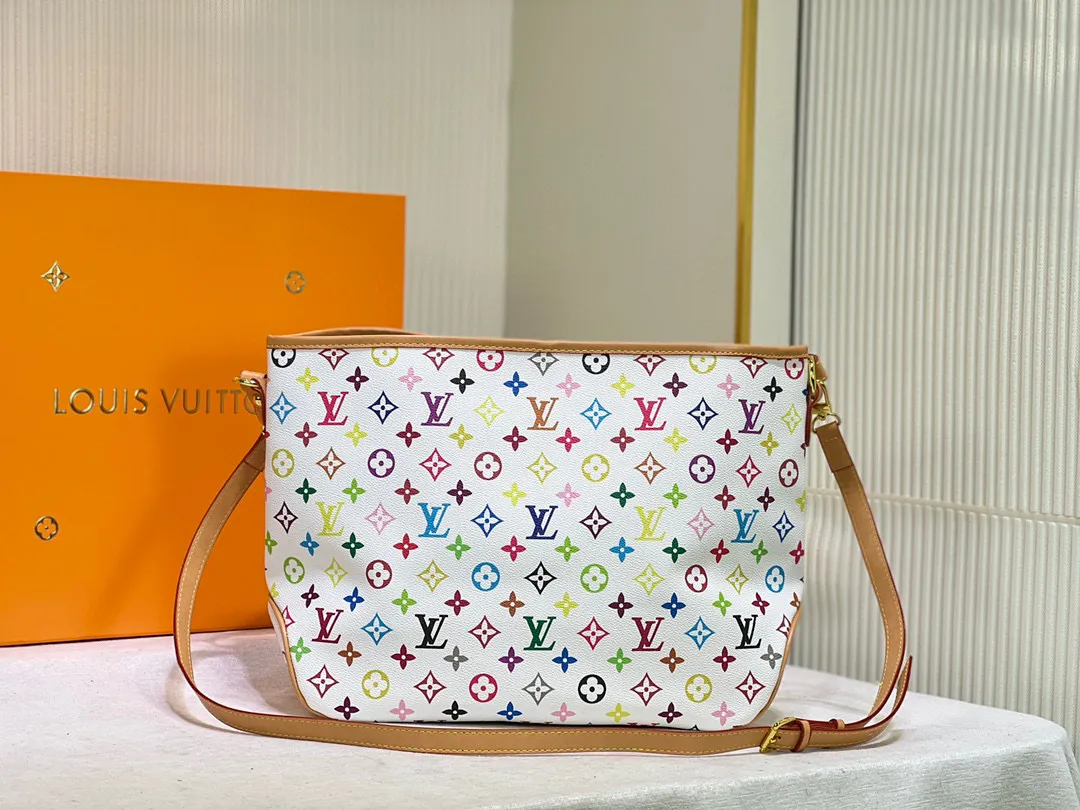 Batch 240💰Upgraded quality Exclusive white large size🔥Super popular🔥🔥💥M44945 The most popular Internet celebrity model recently LV Second-hand Tote Bag The latest model in early spring Small versatile LV upgraded version shopping bag In recent years, LV’s imagination has really become bigger and bigger, the design is unique and classic, with various retro colors and decorations, size 38.30