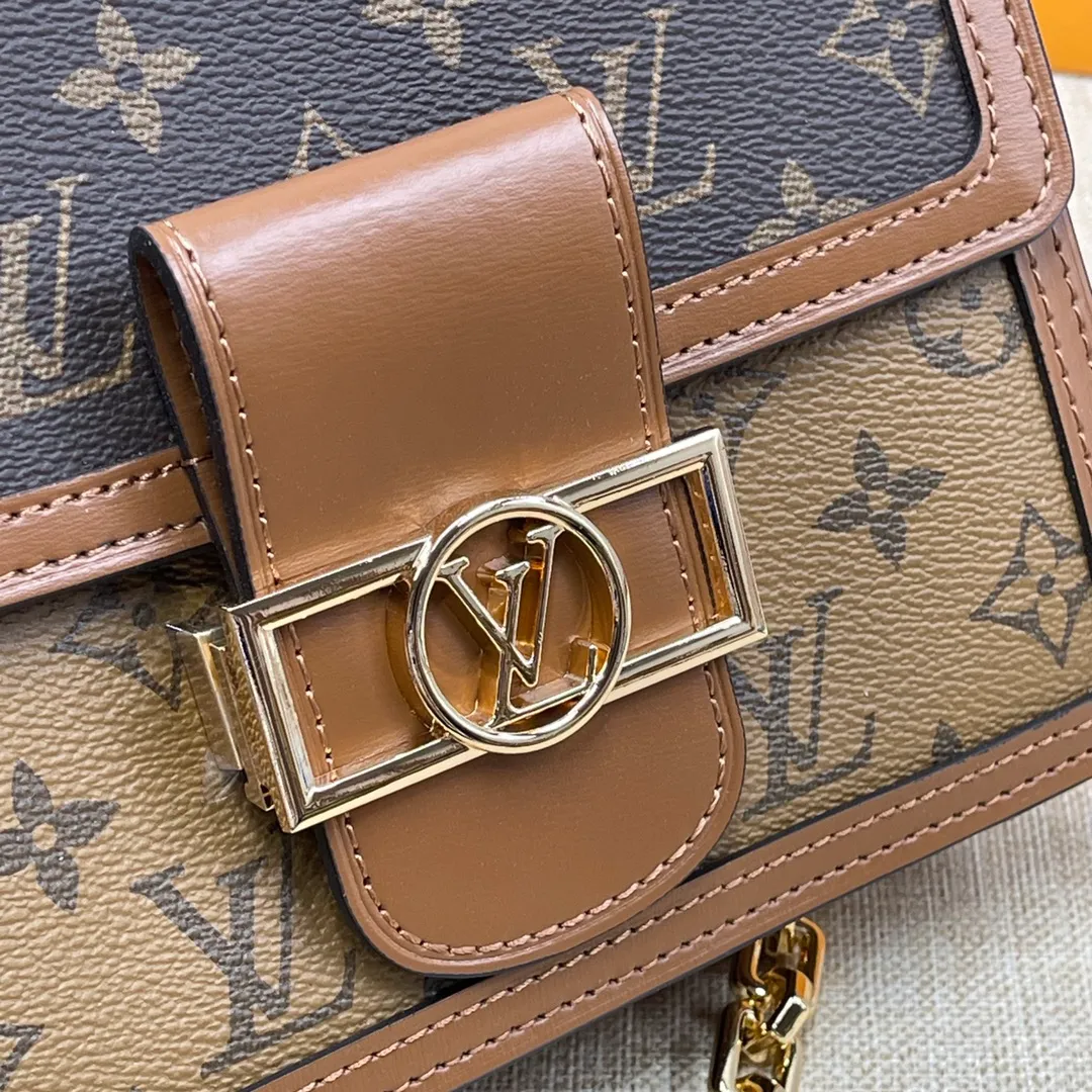 [Upgraded version] P560💰Upgraded version, with complete packaging M44580 L home new version of Daphne with chain ➕ shoulder strap This model has high quality matching details and ⚠️matching hardware! The addition of hardware buckles makes it more stable and fully upgraded! ! ! [Rose] size 20*15*9