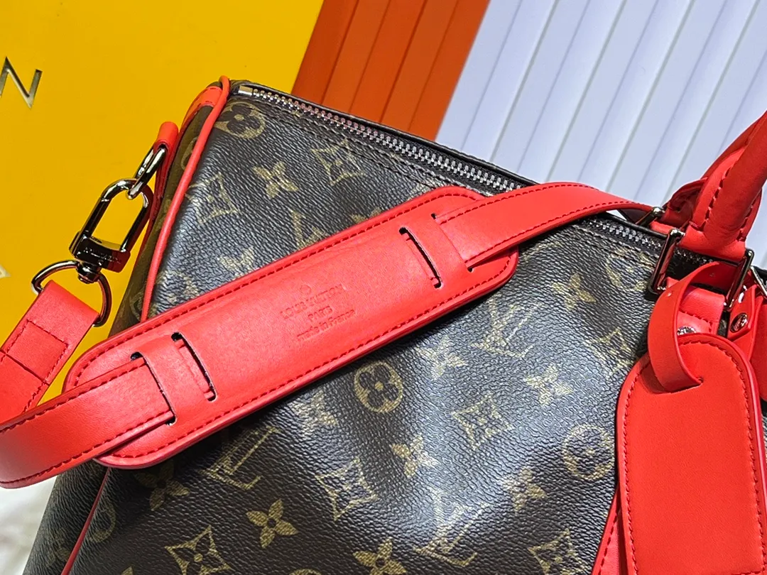 Batch 320💰original goods‼ Word of mouth is full of praise. Returned in three sizes, universal travel bag! KEEPALL 455055 travel bag 5 colors (with shoulder strap) 40568 41418M41416 M41414.  45*27*20／Keepall is a classic in the Louis Vuitton travel bag series. This medium-sized Keepall is made of Monogram canvas, has a spacious capacity, and is equipped with a detachable leather shoulder strap.