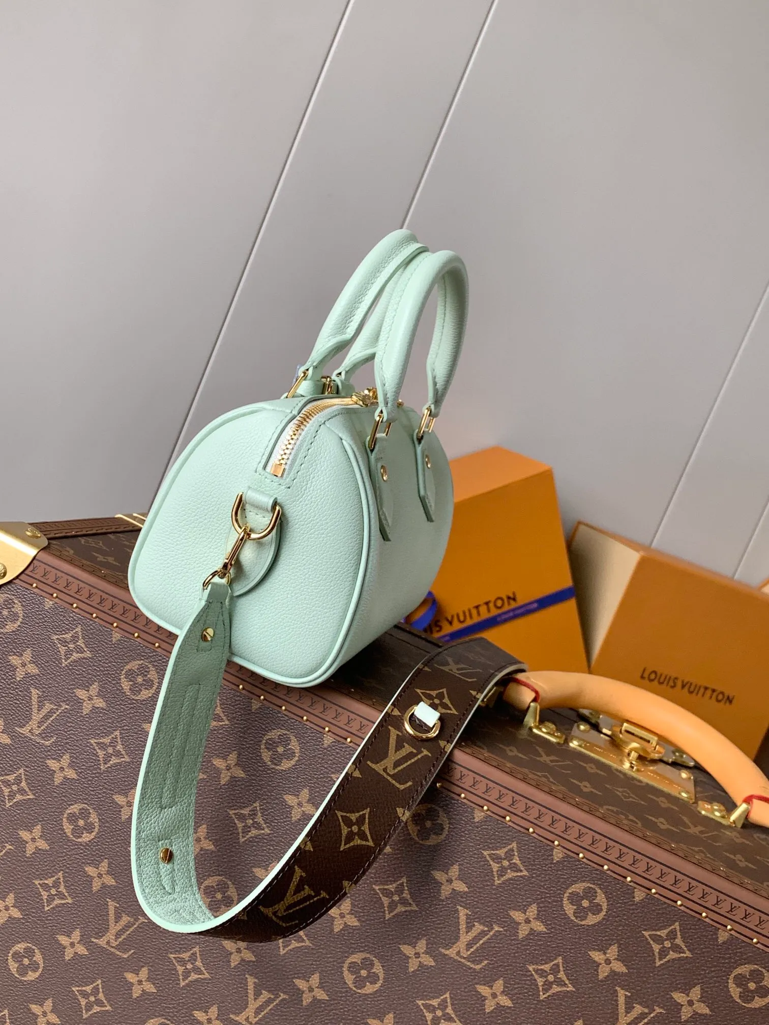 💰1140 (top layer leather) top original order, transcoding chip 2024 Chinese Valentine's Day limited speedy18, to meet daily needs, it is equipped with exquisite and compact accessories that can be worn in a variety of ways, plus a detachable chain strap to achieve a comfortable shoulder-carrying experience. M24606 black flower M46970 old flower M24605 green leather, M24598 purple leather M24474 white flower, M24605 blue leather Size: 18.0x12.5x11.0 (length x height x width)
