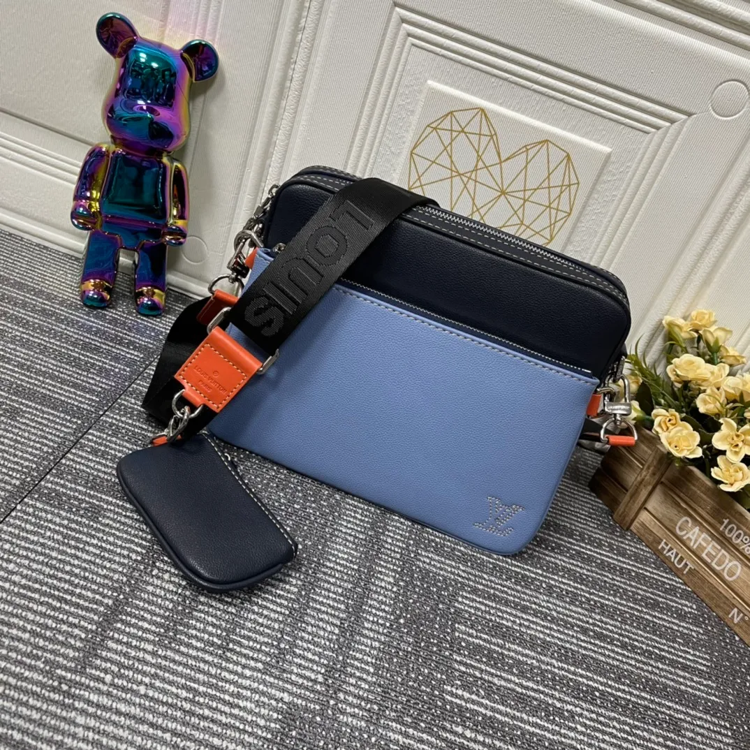 All categories Official website "Brand Women's Bags" Women's Bags 💙 LV replica LV, fine imitation LV bags, LV shoulder bags, 2023 official latest version LV messenger bag, bag factory, original material, size: 25-18.5-7CM