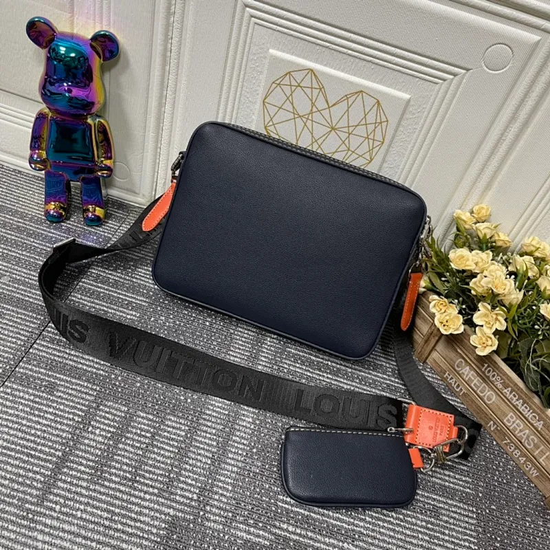All categories Official website "Brand Women's Bags" Women's Bags 💙 LV replica LV, fine imitation LV bags, LV shoulder bags, 2023 official latest version LV messenger bag, bag factory, original material, size: 25-18.5-7CM