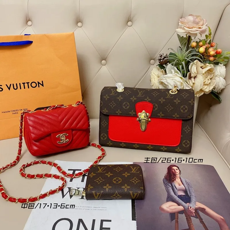 All categories Official website "Three-piece bag set" Three-piece set💖 LV 2023 new LV bag three-piece set wholesale