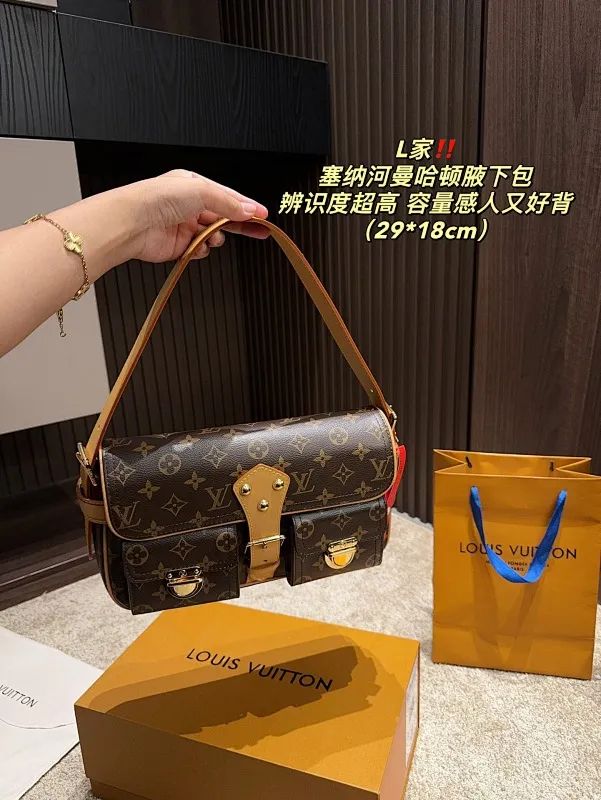 All categories Official website "Brand Women's Bags" Women's Bags 💙 LV 2024 official website new LV armpit bag