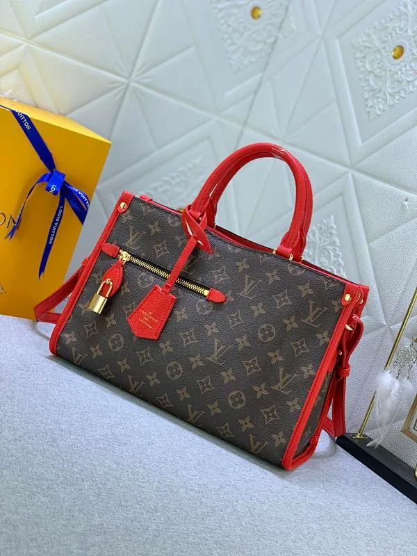 All categories Official website "Brand Women's Bags" Women's Bags 💙 LV upgrades the original Popincourt handbag with a fashionable new attitude. This contemporary tote in single-frame canvas and natural leather trim offers effortless style and impeccable functionality. Size: 32-21-13cm