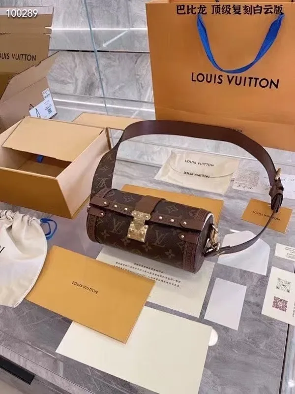 All categories Official website "Brand Women's Bags" Women's Bags 💙 LV fine imitation LV, high imitation LV bags, LV crossbody bags, 2023 official latest version LV cylindrical bag, LV bag factory, recommended bags, size: 19-9-9CM