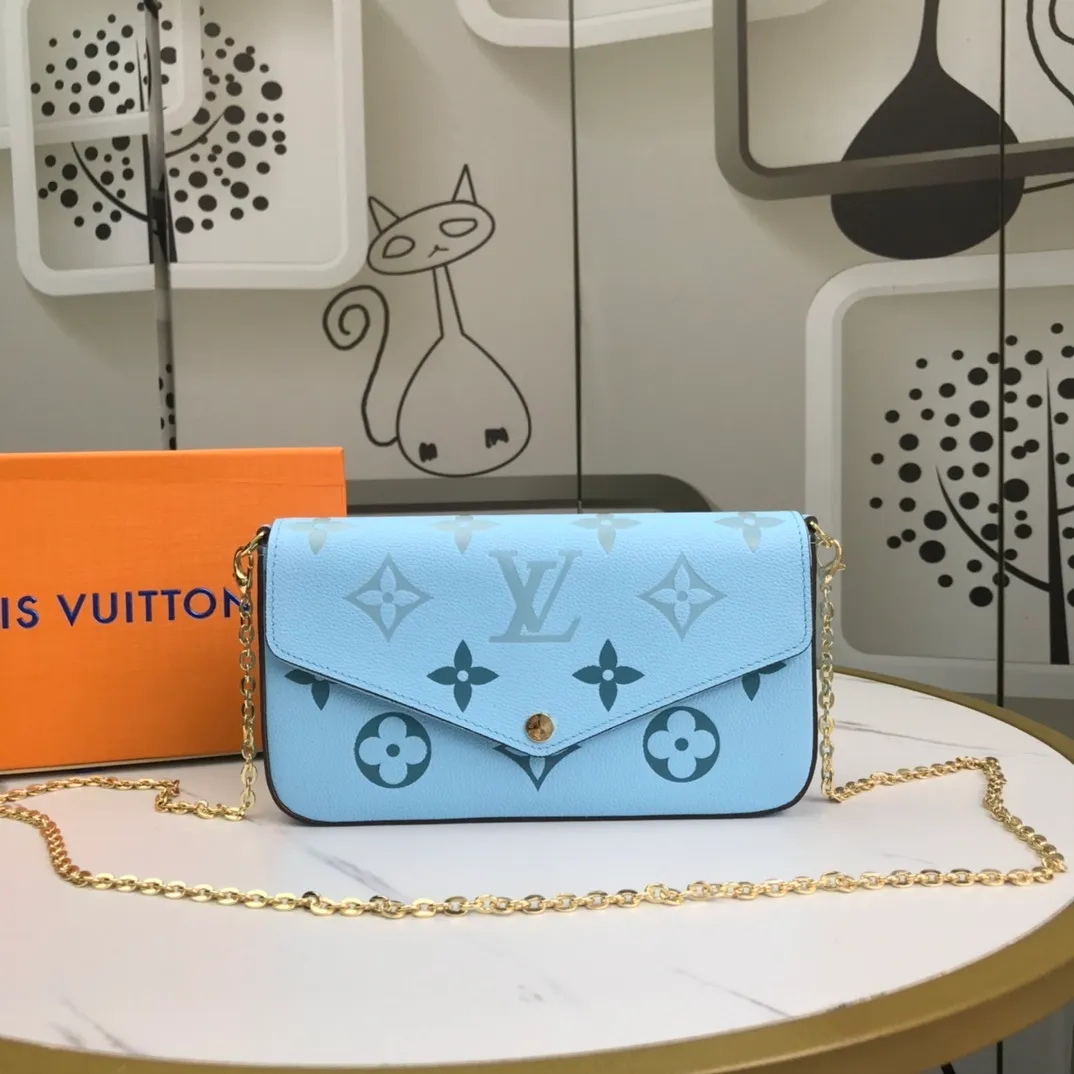 All categories Official website "Brand Women's Bags" Women's Bags 💙 LV 2022 official new LV crossbody bag wholesale 58001000 High quality Size: 21-12-3CM