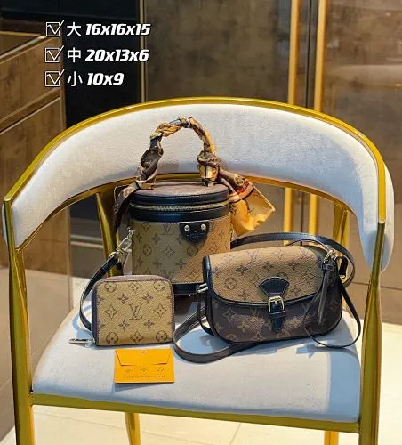 All categories Official website "Three-piece bag set" Three-piece set💖 LV 2023 new LV bag three-piece set wholesale