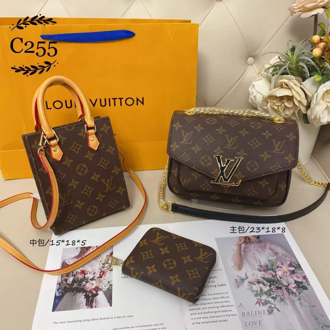 All categories Official website "Three-piece bag set" Three-piece set💖 LV 2023 new LV bag three-piece set wholesale