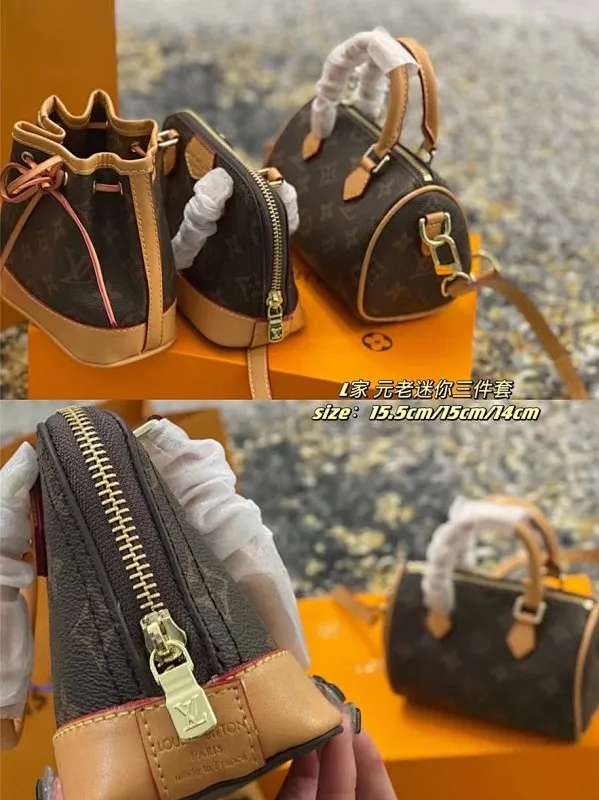 All categories Official website "Brand Women's Bags" Women's bags 💙 LV fine imitation LV, high imitation LV bags, LV crossbody bags, 2023 official latest version LV three-piece set, LV bag factory, recommended bags, size: Lucky bag 14-7.5-14.5 Shell 15-7.5-11 Nano15.5-9.5-11CM