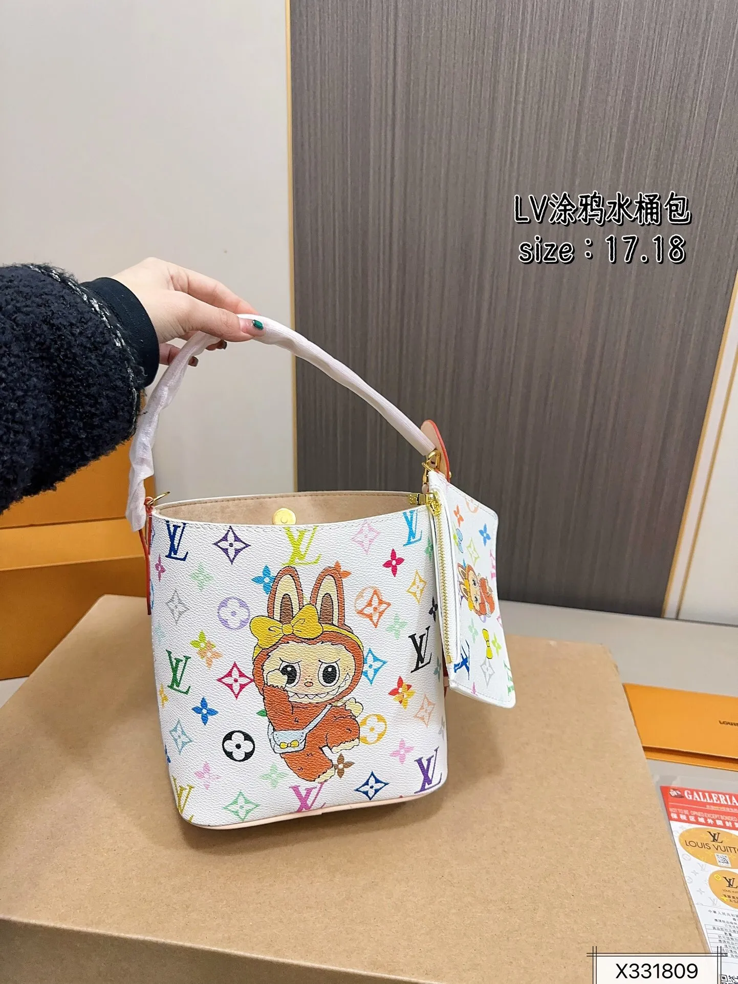 All Categories Official Website "Brand Women's Bags" Women's Bags 💙 LV 2025 New LV ALL IN BB Graffiti Bucket Bag