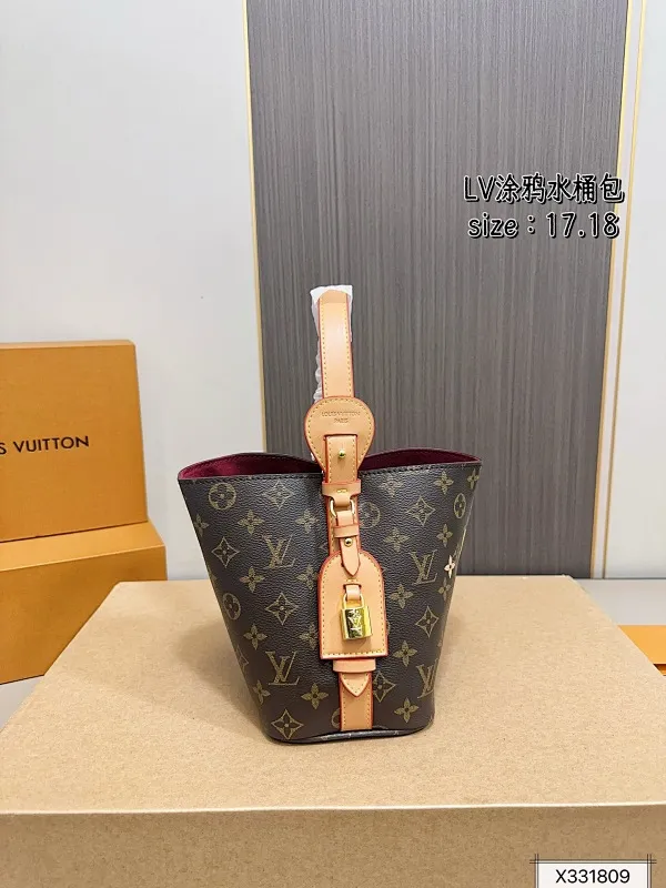 All Categories Official Website "Brand Women's Bags" Women's Bags 💙 LV 2025 New LV ALL IN BB Graffiti Bucket Bag