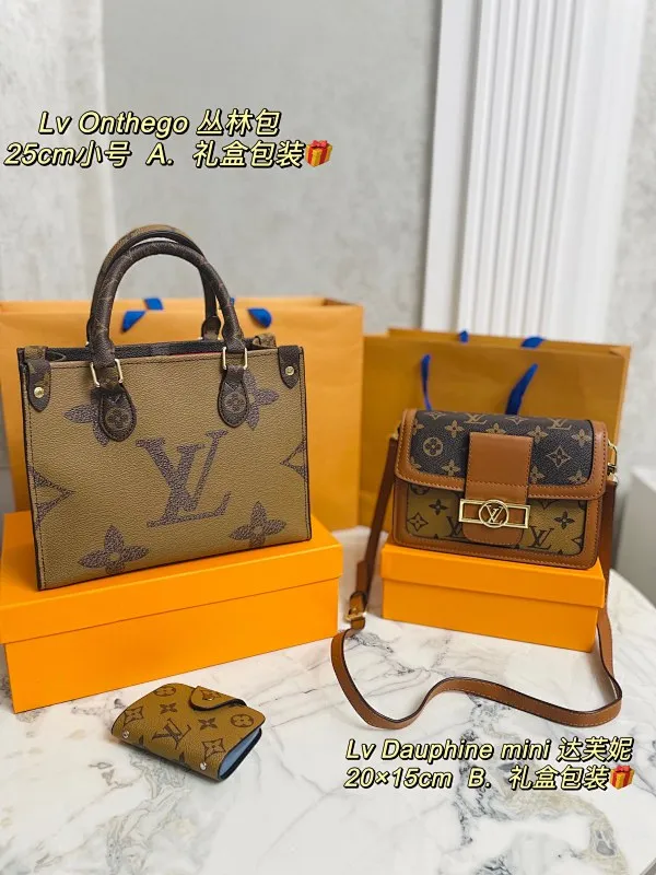 All categories Official website "Three-piece bag set" Three-piece set💖 LV 2023 new LV bag three-piece set wholesale