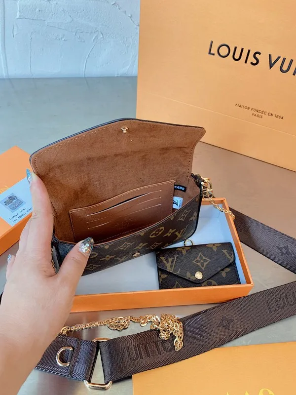 All categories Official website "Three-piece bag set" Three-piece set💖 LV 2023 new LV bag three-piece set wholesale