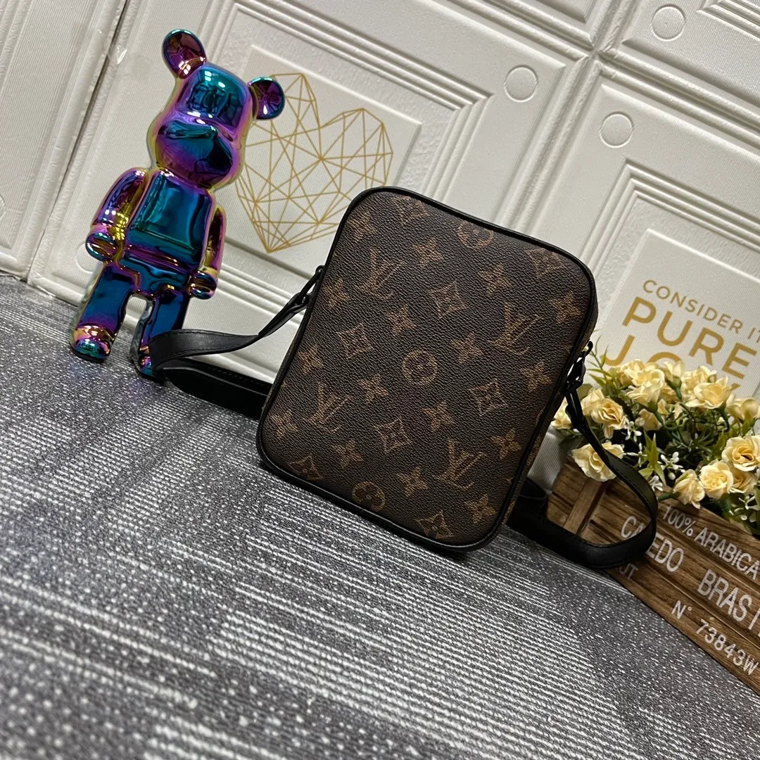 All categories Official website "Brand Women's Bags" Women's Bags 💙 LV Christopher mini handbag is made of iconic Monogram Macassar material and matte metal parts, with adjustable shoulder straps, and a dynamic atmosphere bursts out. It also features spacious compartments and front pockets, providing a modern way to carry your daily essentials. Dimensions: 15.0 x