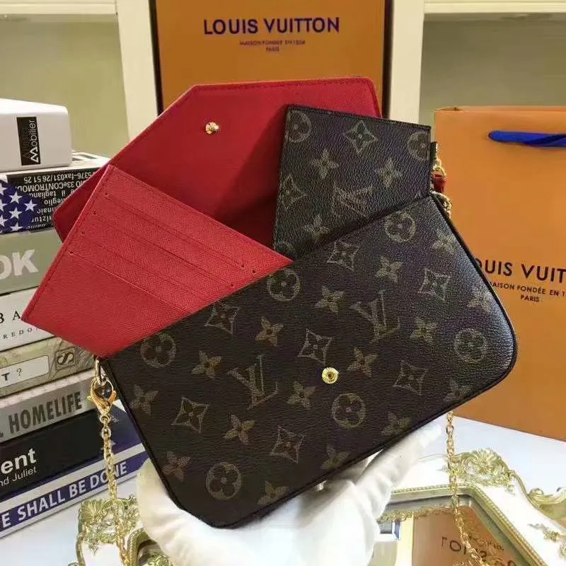 All categories Official website "Brand Women's Bags" Women's Bags 💙 LV 2022 official new LV three-piece handbag wholesale 5800800 High quality Size: 21-11-2CM