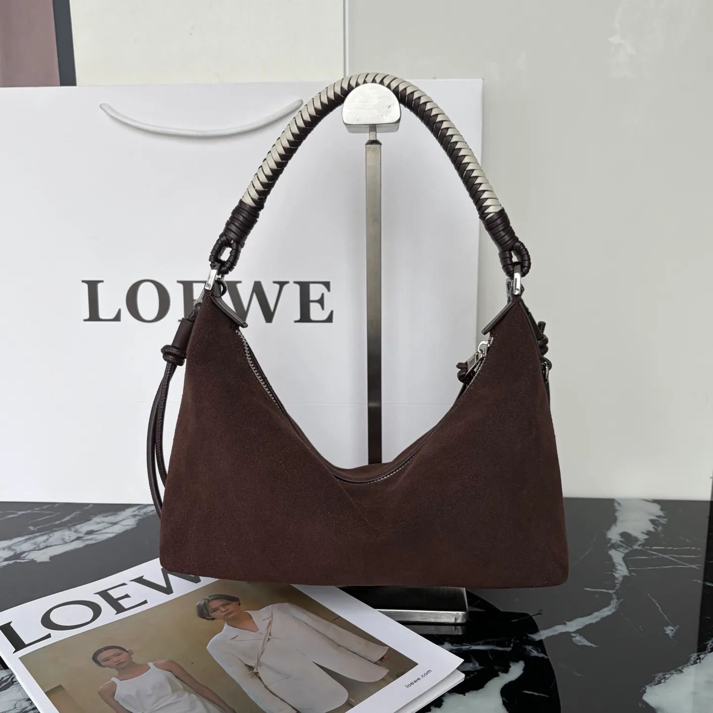 All categories Official website "Brand Women's Bags" Women's Bags 💙 Loewe 2026 new LOEWE armpit shoulder bag