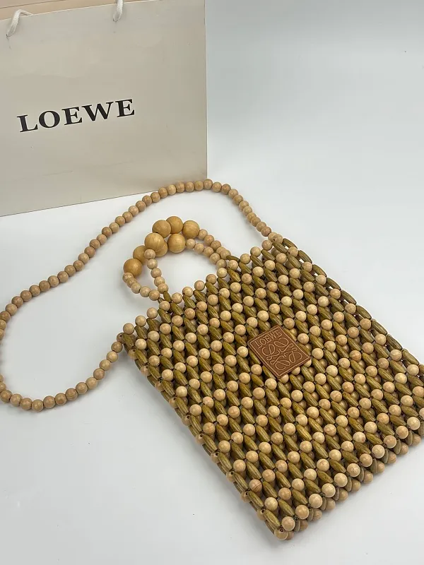 All Categories Official Website "Brand Women's Bags" Women's Bags 💙 Loewe 2026 Official Website LOEWE Wooden Beaded Handbags