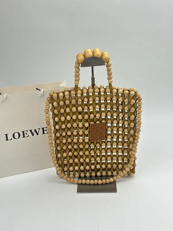All Categories Official Website "Brand Women's Bags" Women's Bags 💙 Loewe 2026 Official Website LOEWE Wooden Beaded Handbags